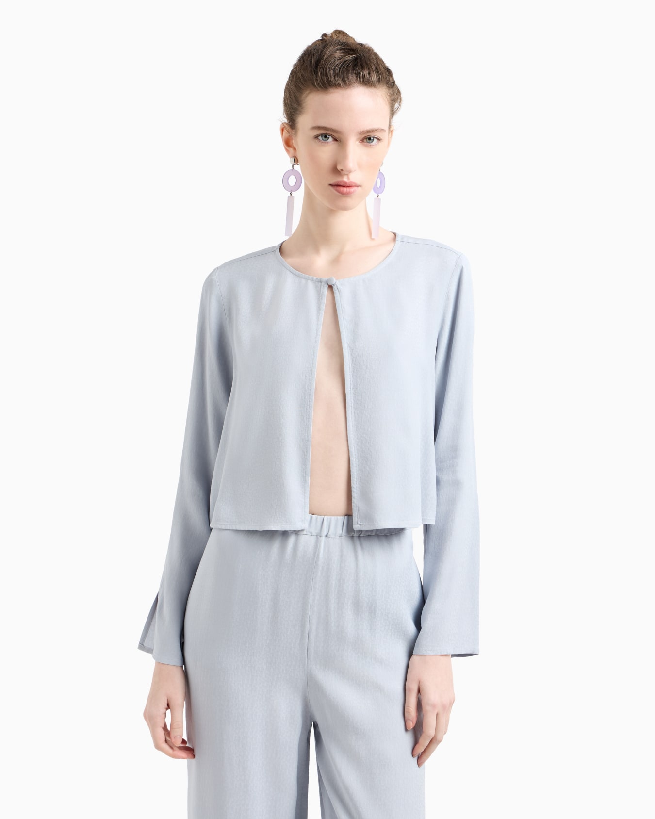 Blusa de viscosa texturizada Diapositiva 3