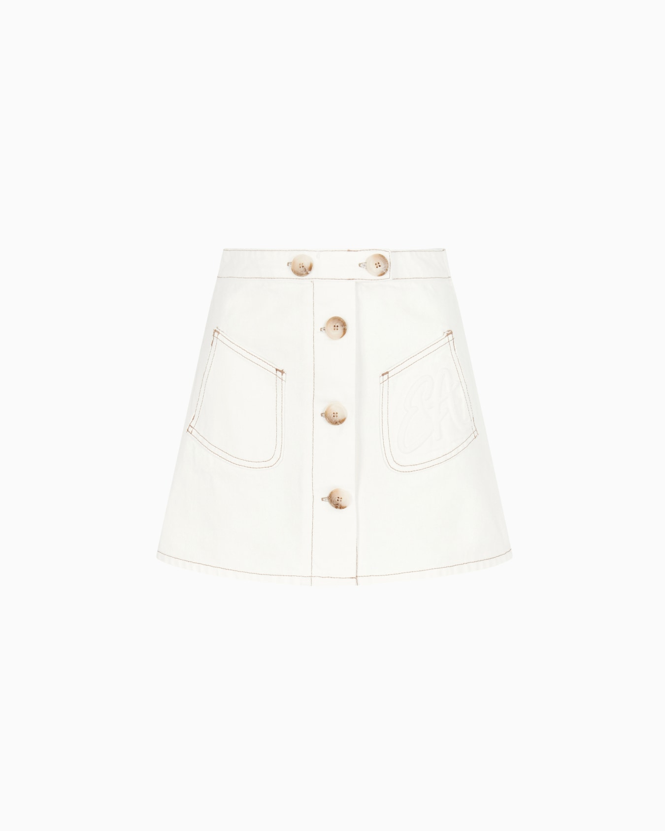 Falda pantalón de dril de algodón  Diapositiva 0