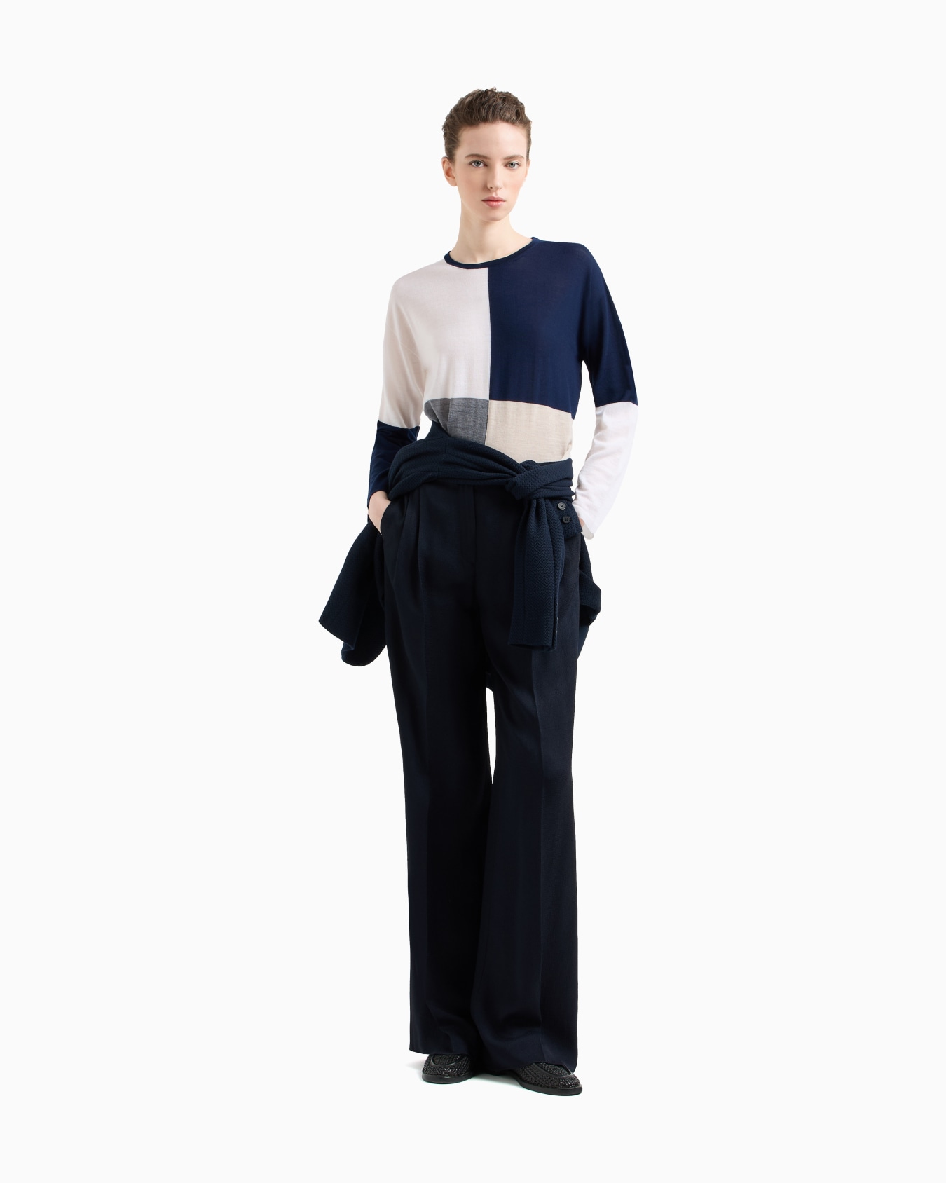Icon wool jumper with intarsia Slide 1