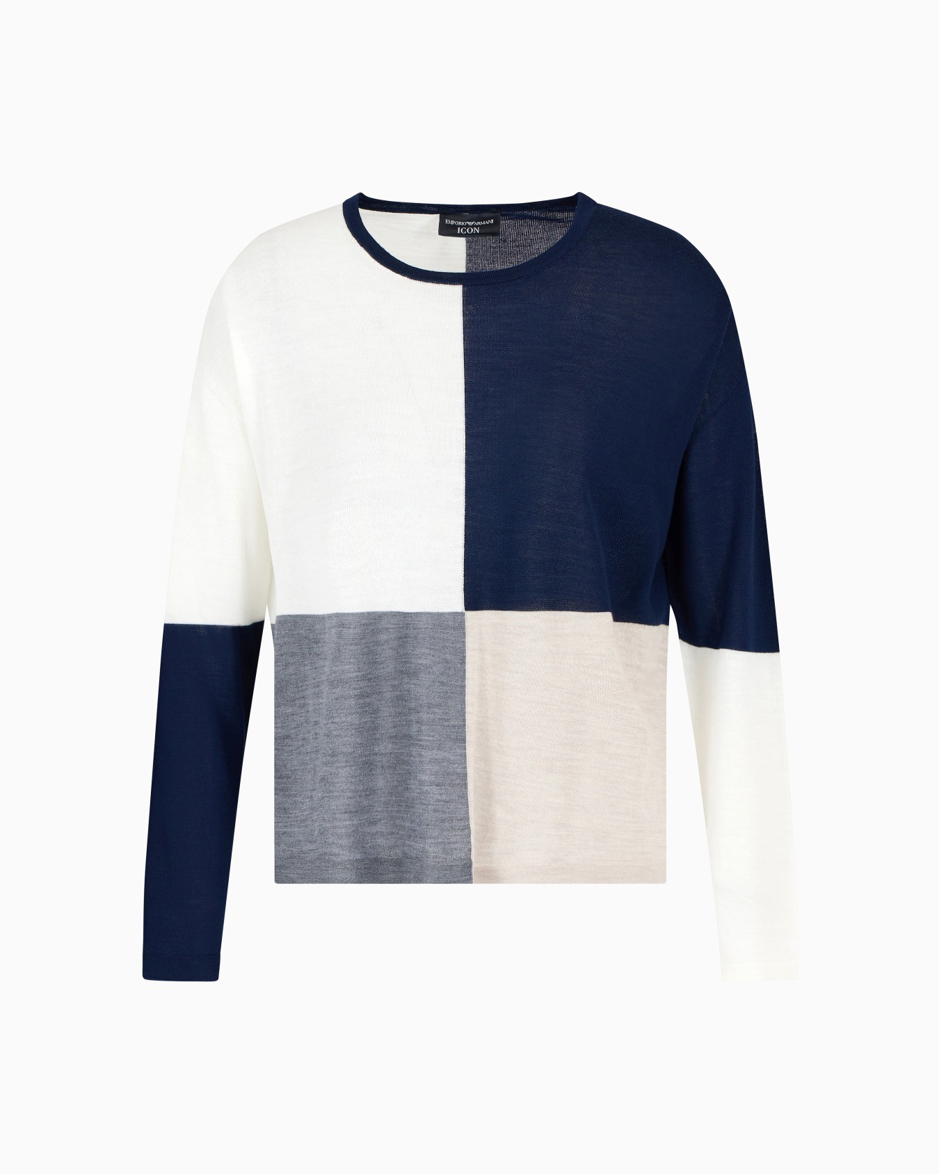 Icon wool jumper with intarsia Slide 0