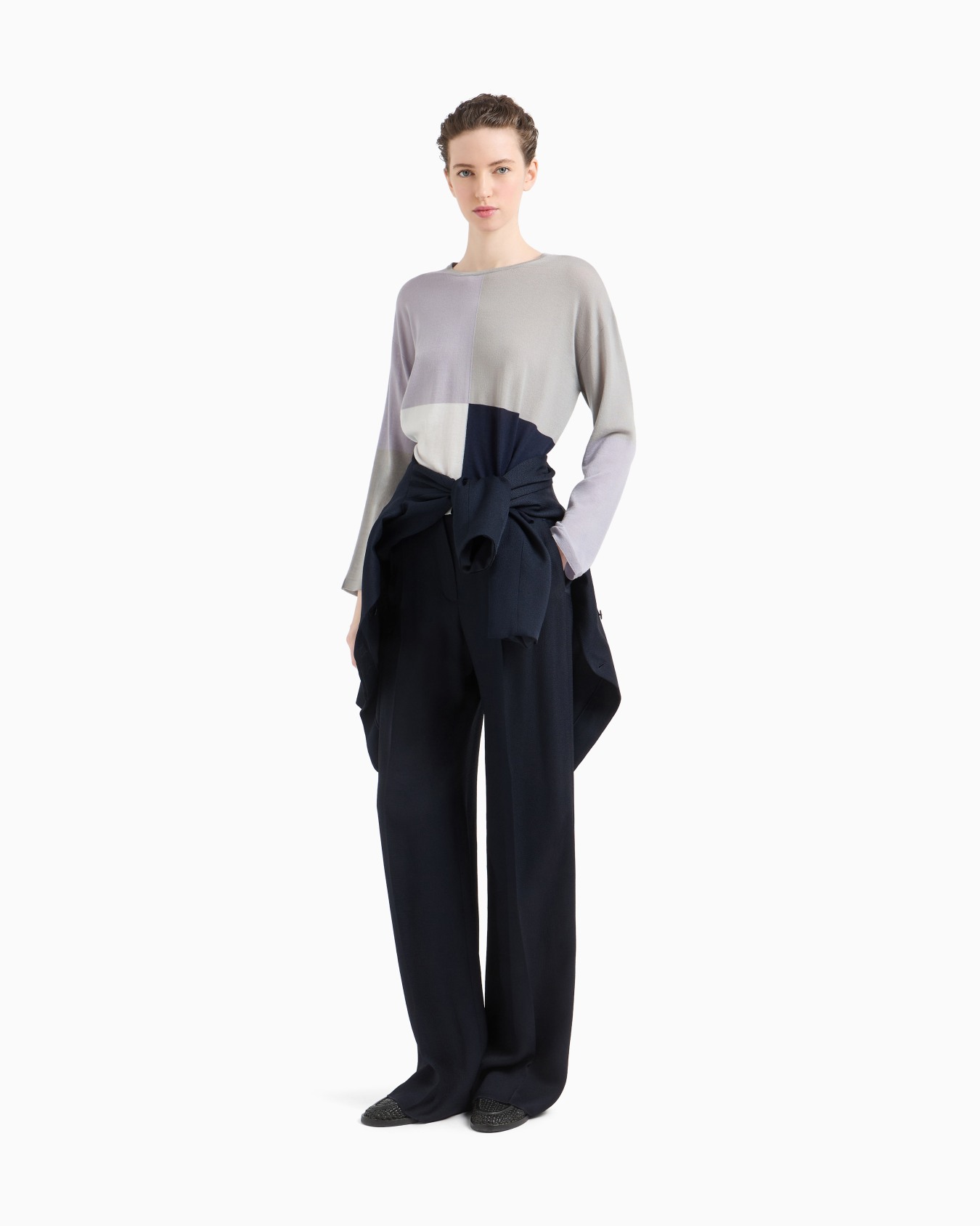 Icon wool jumper with intarsia Slide 1
