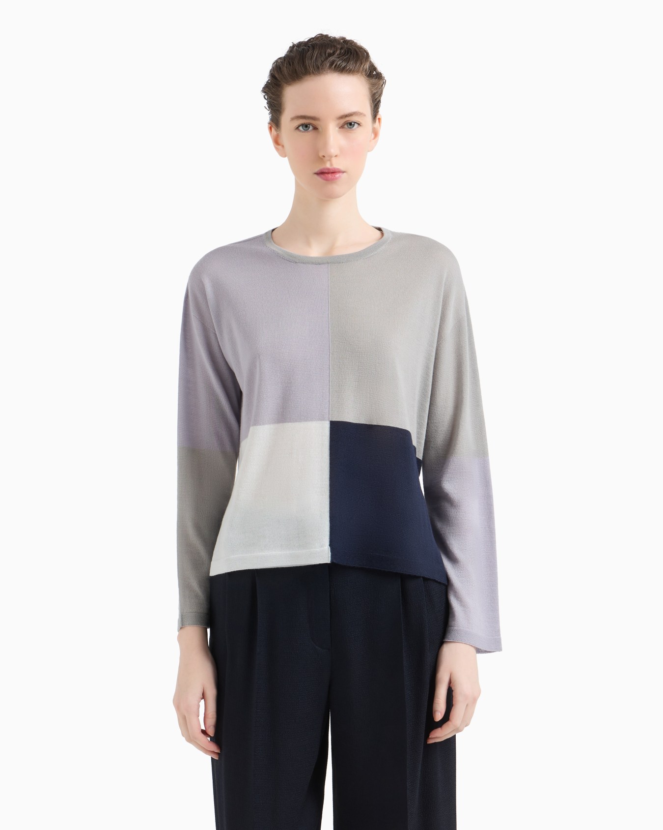Icon wool jumper with intarsia Slide 3