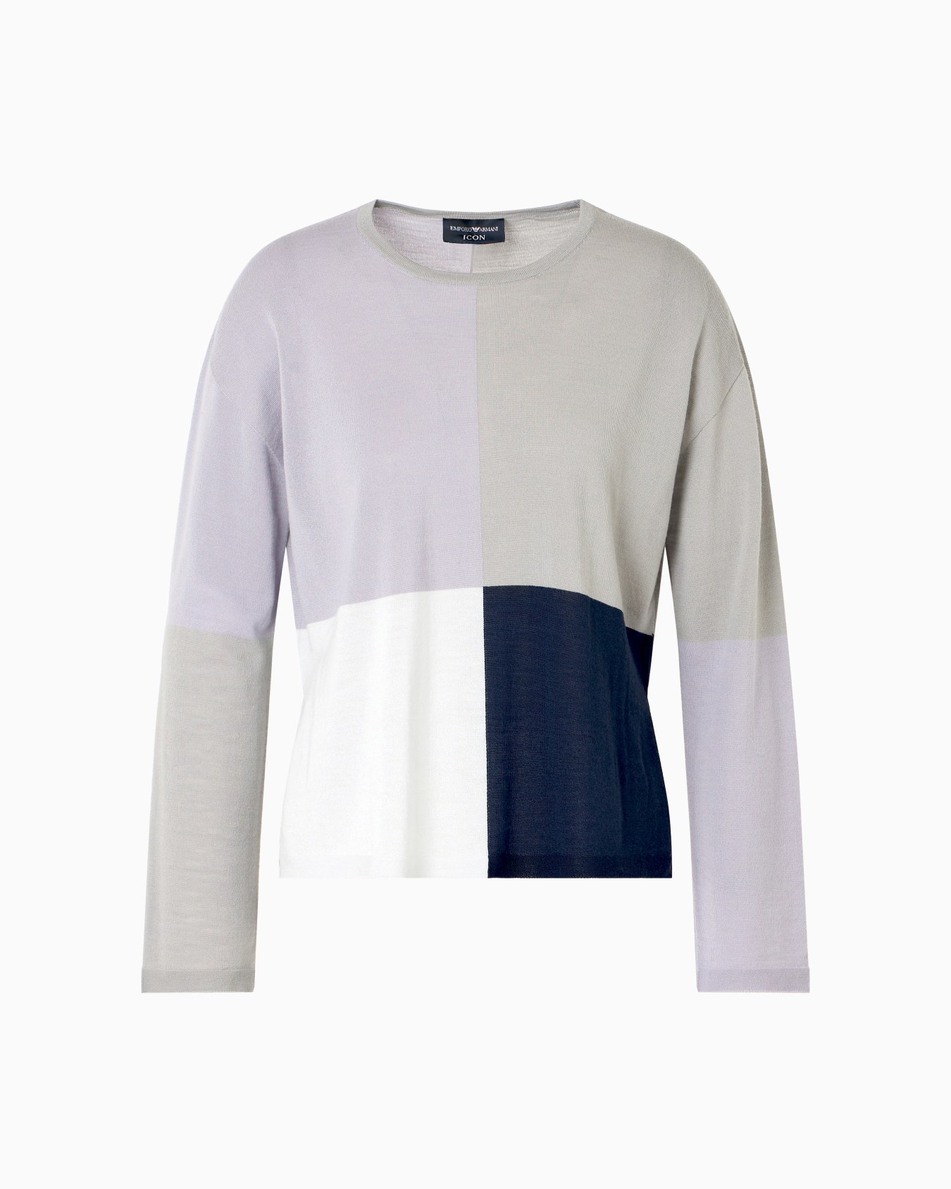 Icon wool jumper with intarsia Slide 0