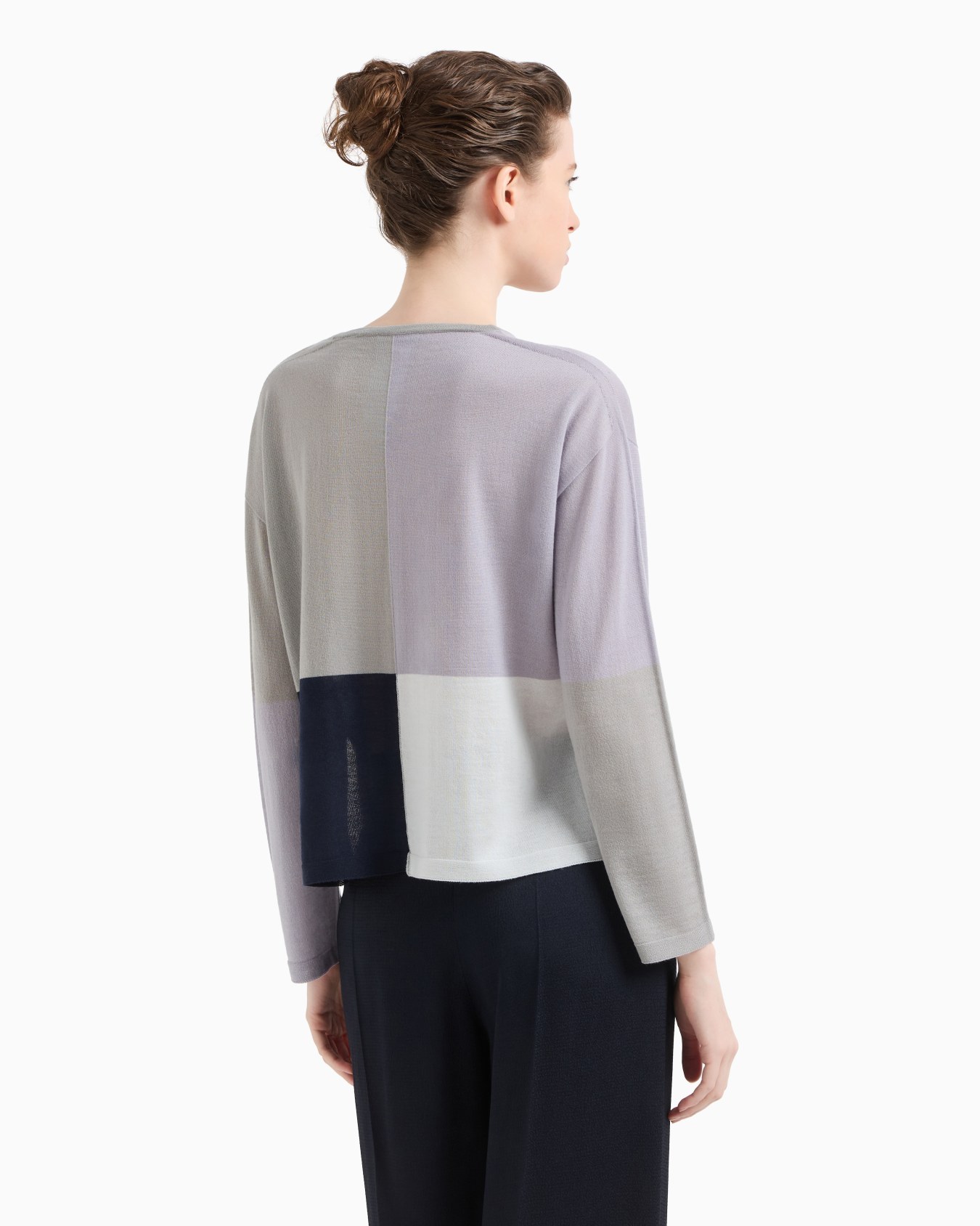 Icon wool jumper with intarsia Slide 2