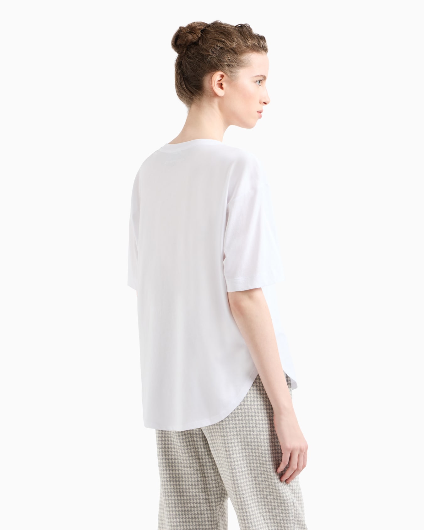 Supima jersey T-shirt with Icon logo embroidery Slide 2