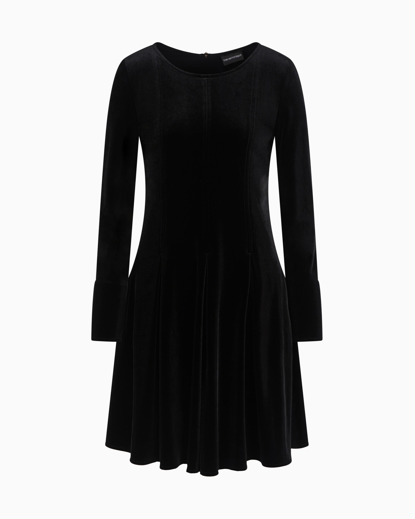 Vestido acampanado de chenilla Diapositiva 0
