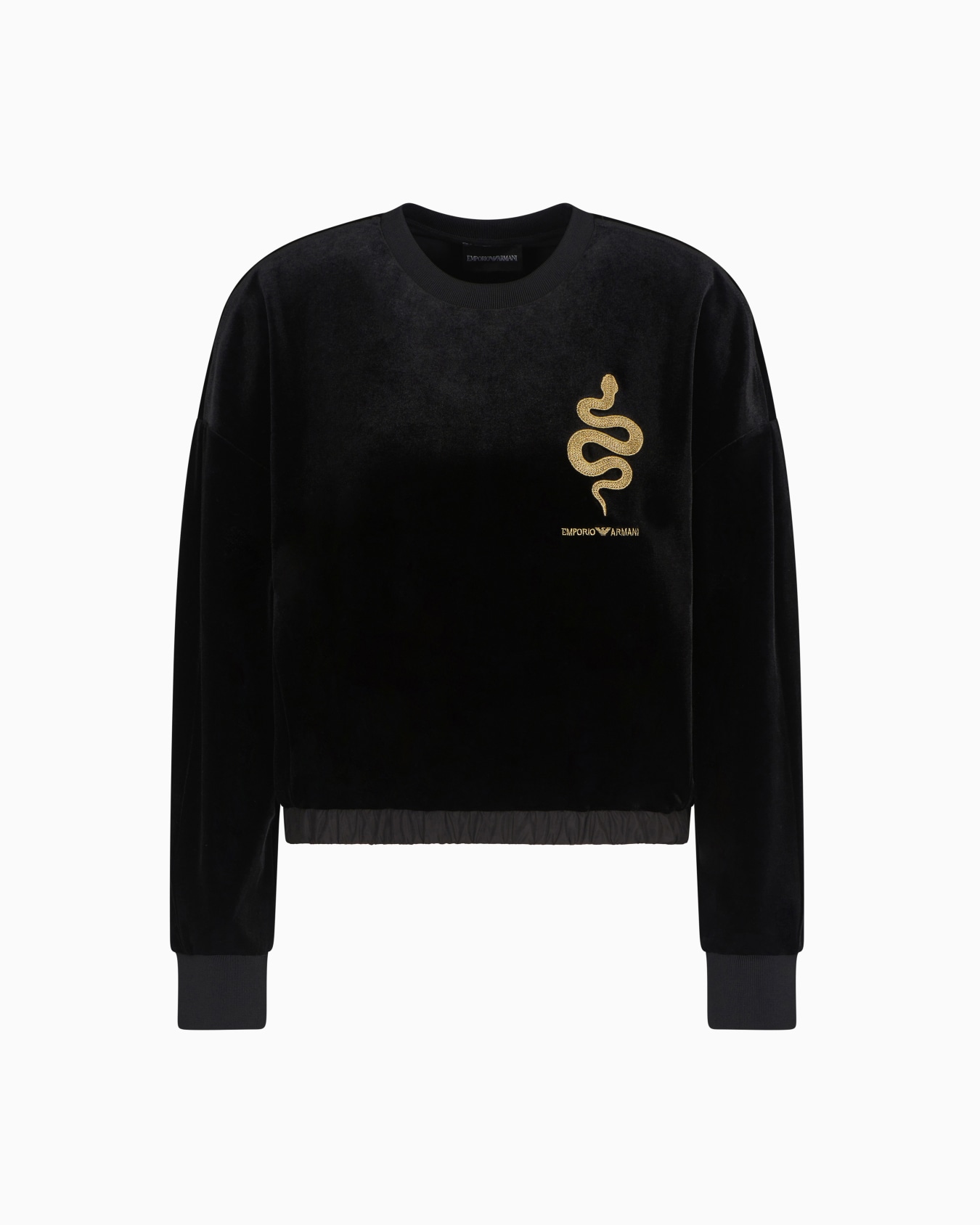 Chenille sweatshirt with embroidery Slide 0