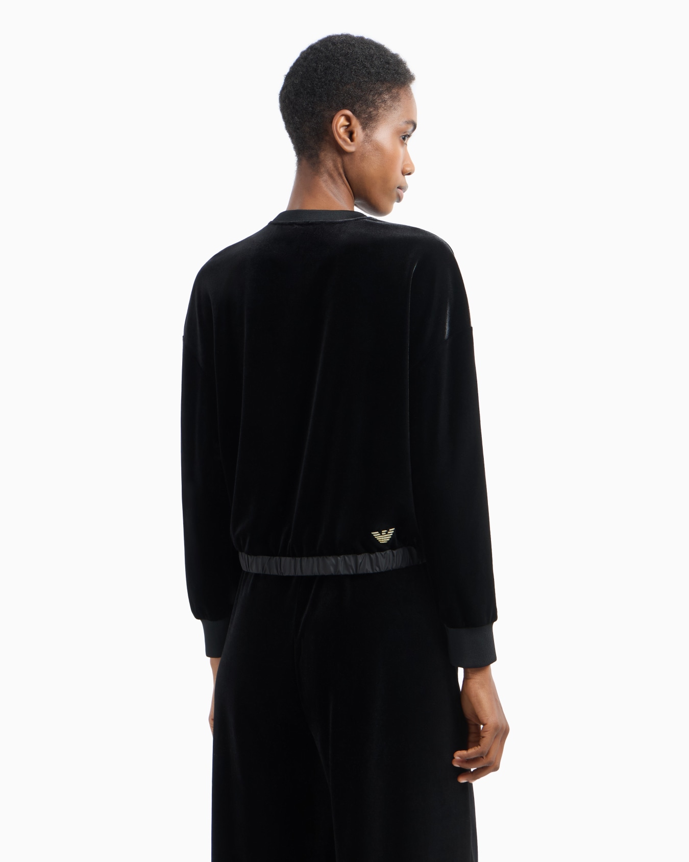 Chenille sweatshirt with embroidery Slide 3