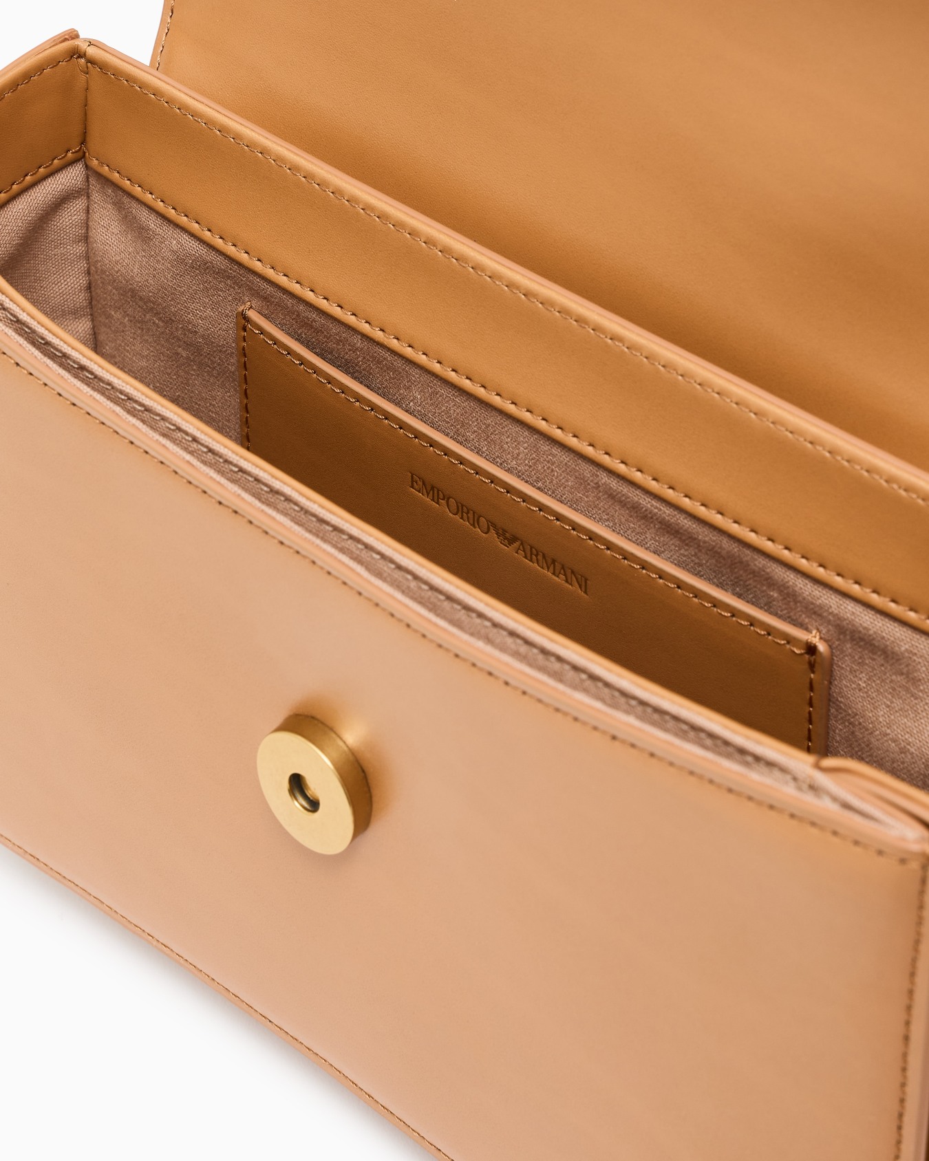 Leather shoulder bag with metal eagle logo Slide 3