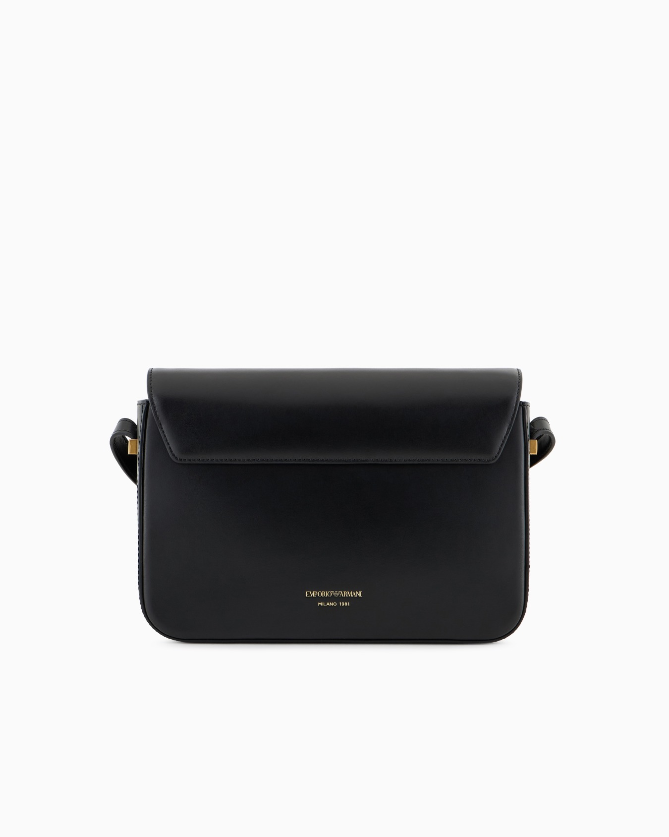 Bolso de hombro de piel lisa con logotipo de águila de metal Diapositiva 2