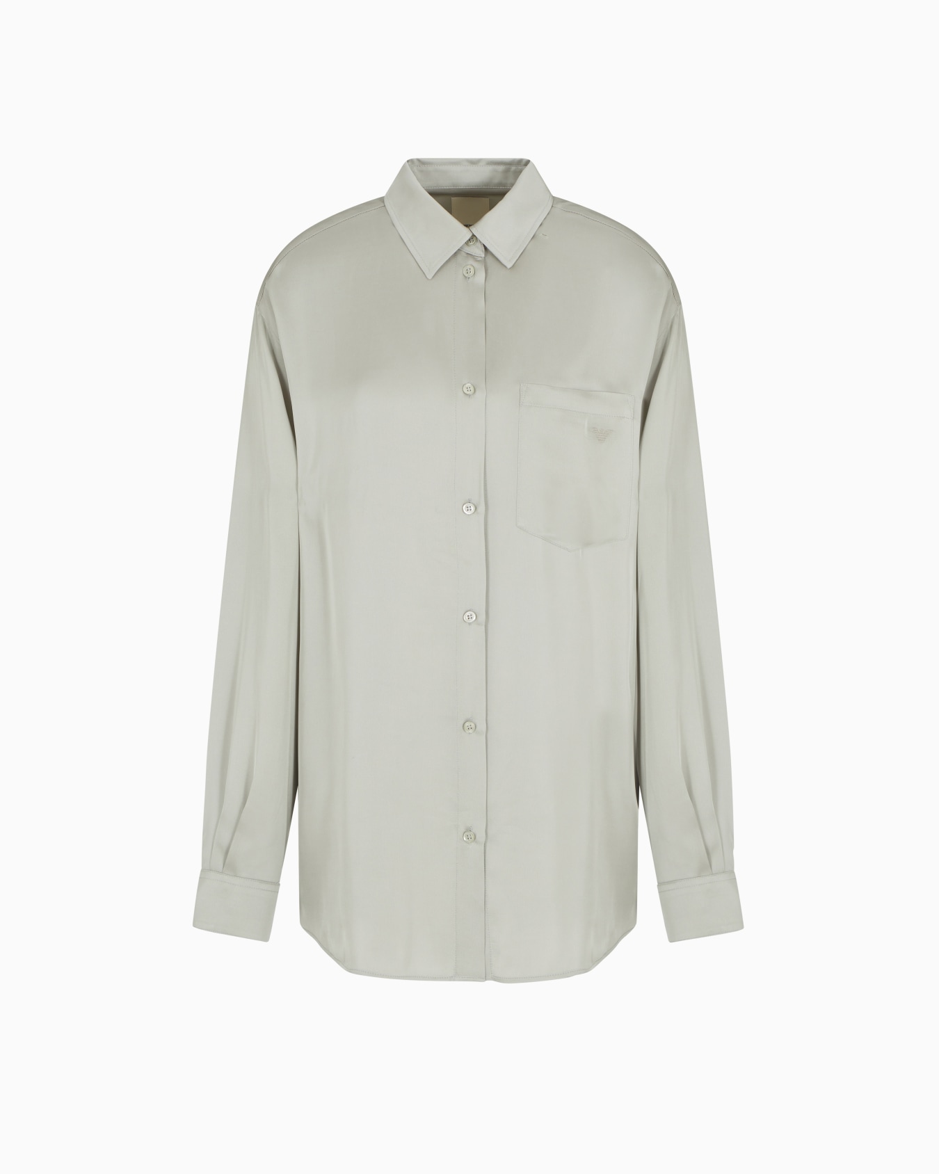 Envers satin shirt with micro eagle embroidery from the Peace capsule collection Slide 0