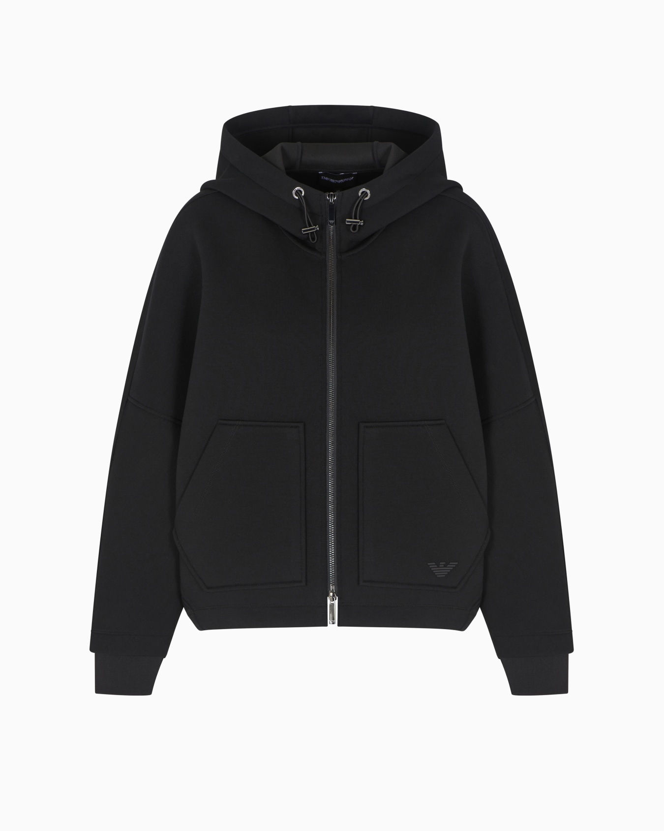 Sweat-shirt à capuche en scuba Diapositive 0