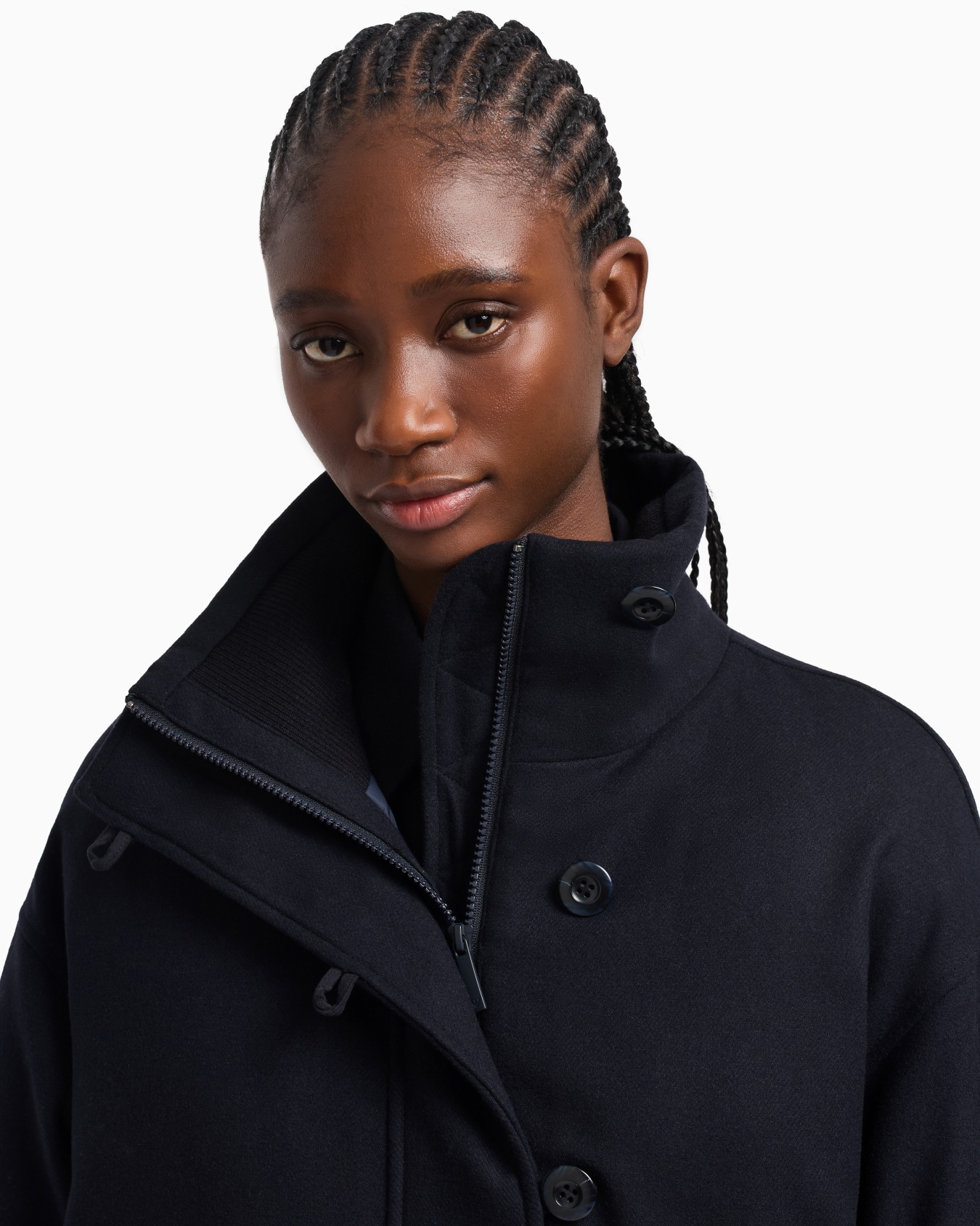 Winter Urbanism capsule collection padded blouson in a virgin wool-blend cloth Slide 5
