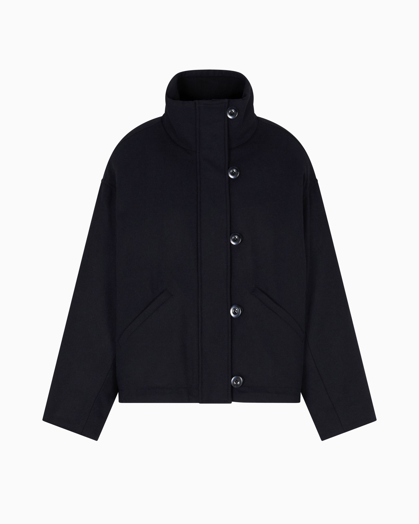 Winter Urbanism capsule collection padded blouson in a virgin wool-blend cloth Slide 0