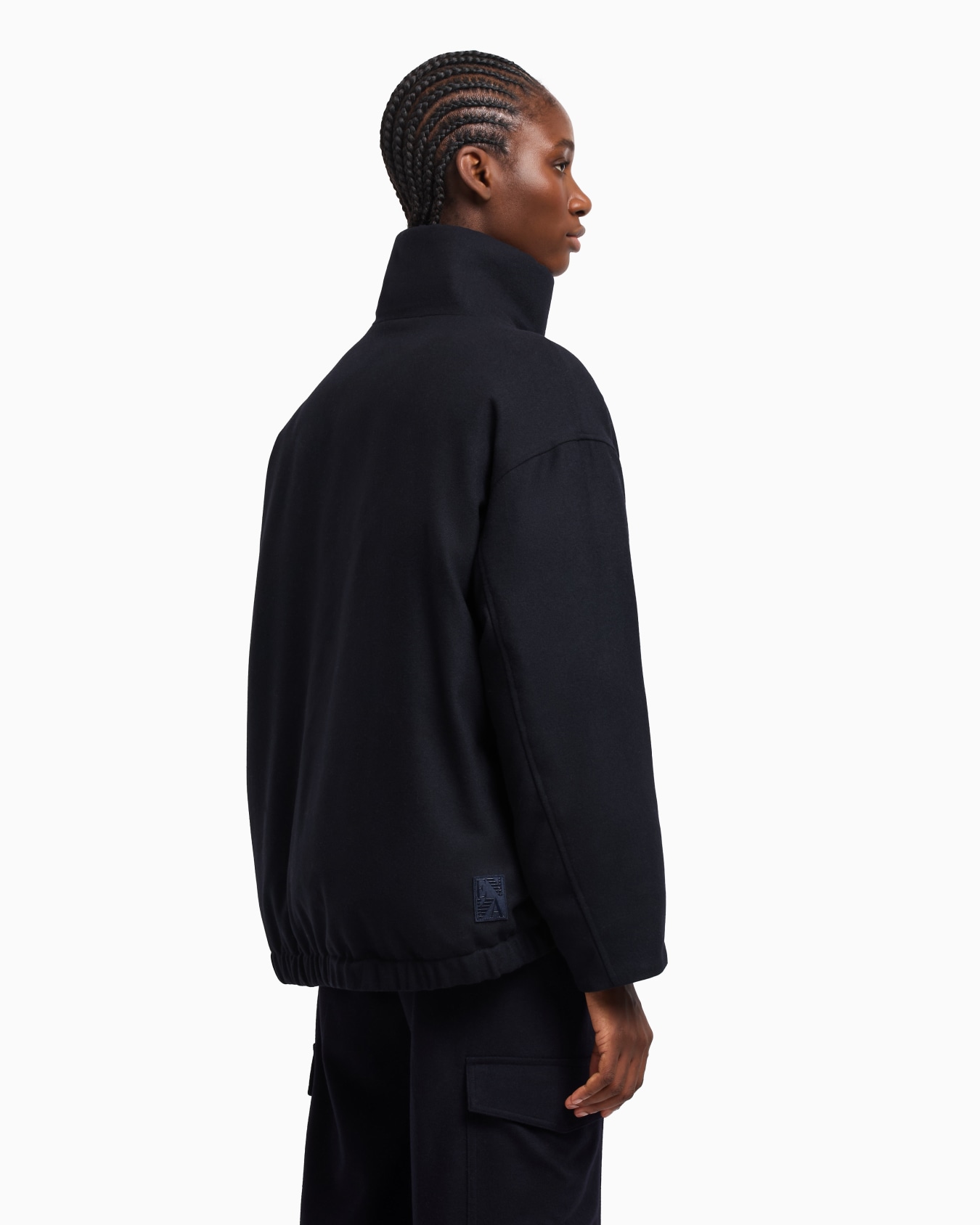 Winter Urbanism capsule collection padded blouson in a virgin wool-blend cloth Slide 3