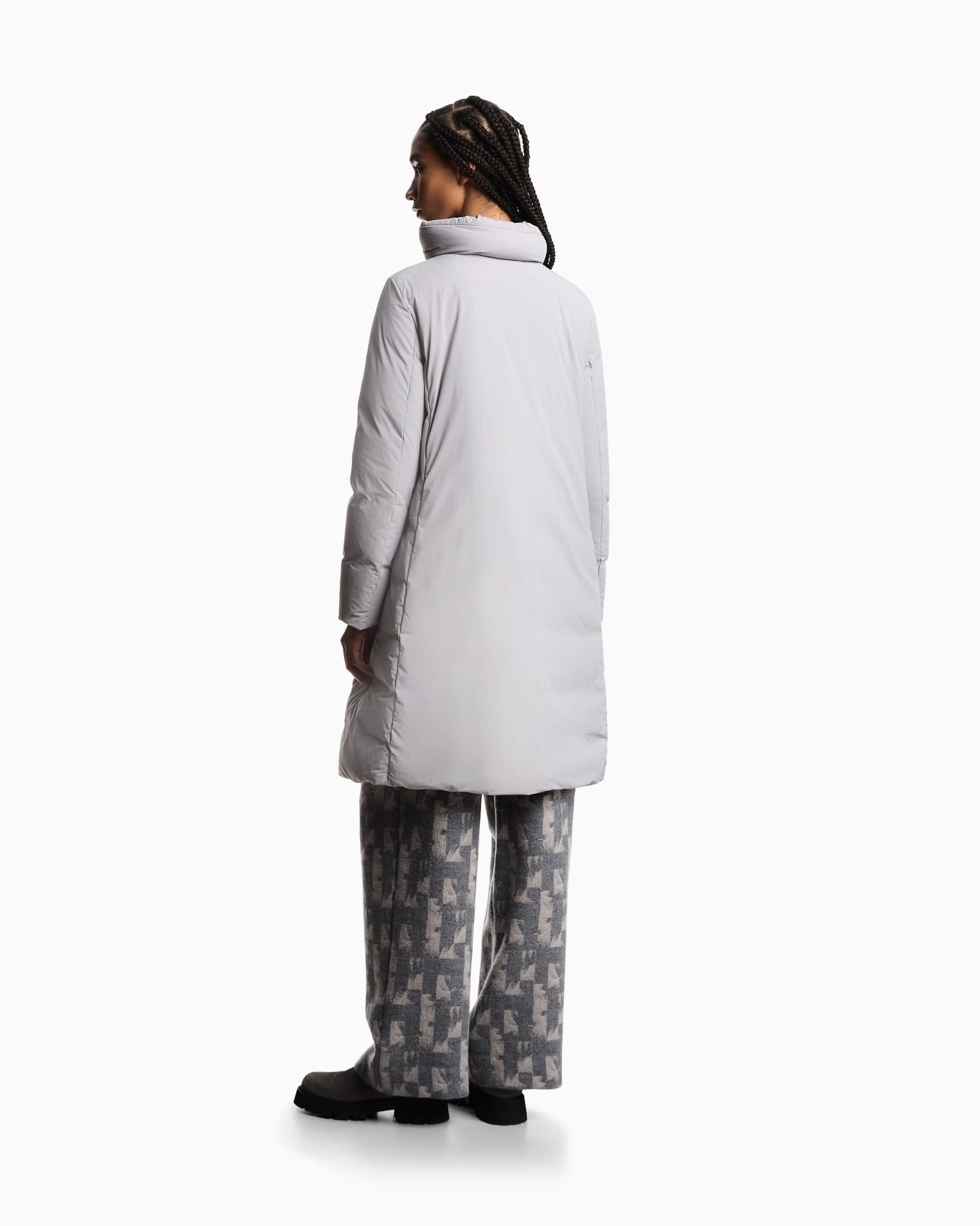 Piumino lungo water repellent in nylon stretch ASV Slide 2