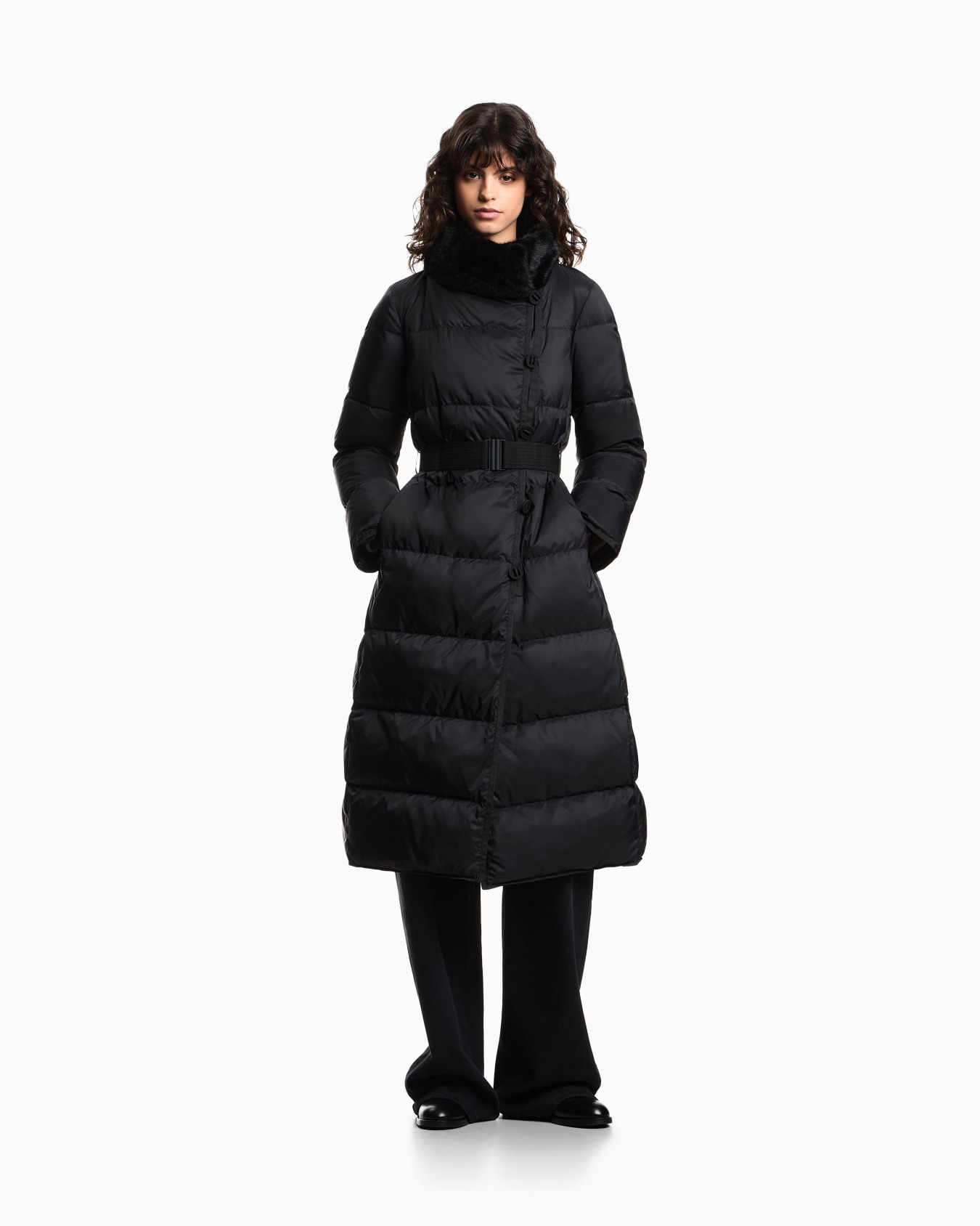 Doudoune longue réversible déperlante en nylon recyclé matelassé ASV Diapositive 1