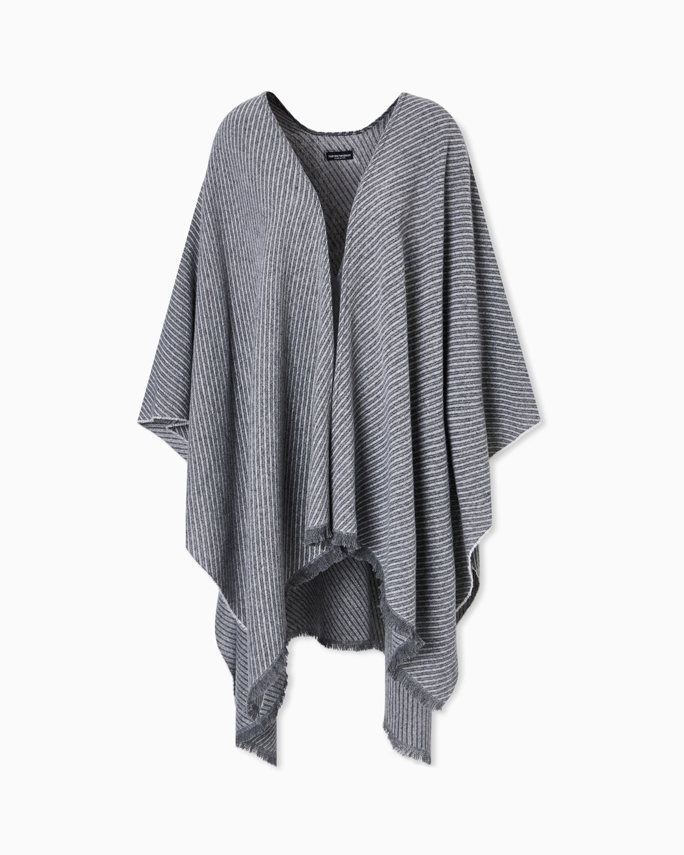 Two-toned wool cape Slide 0