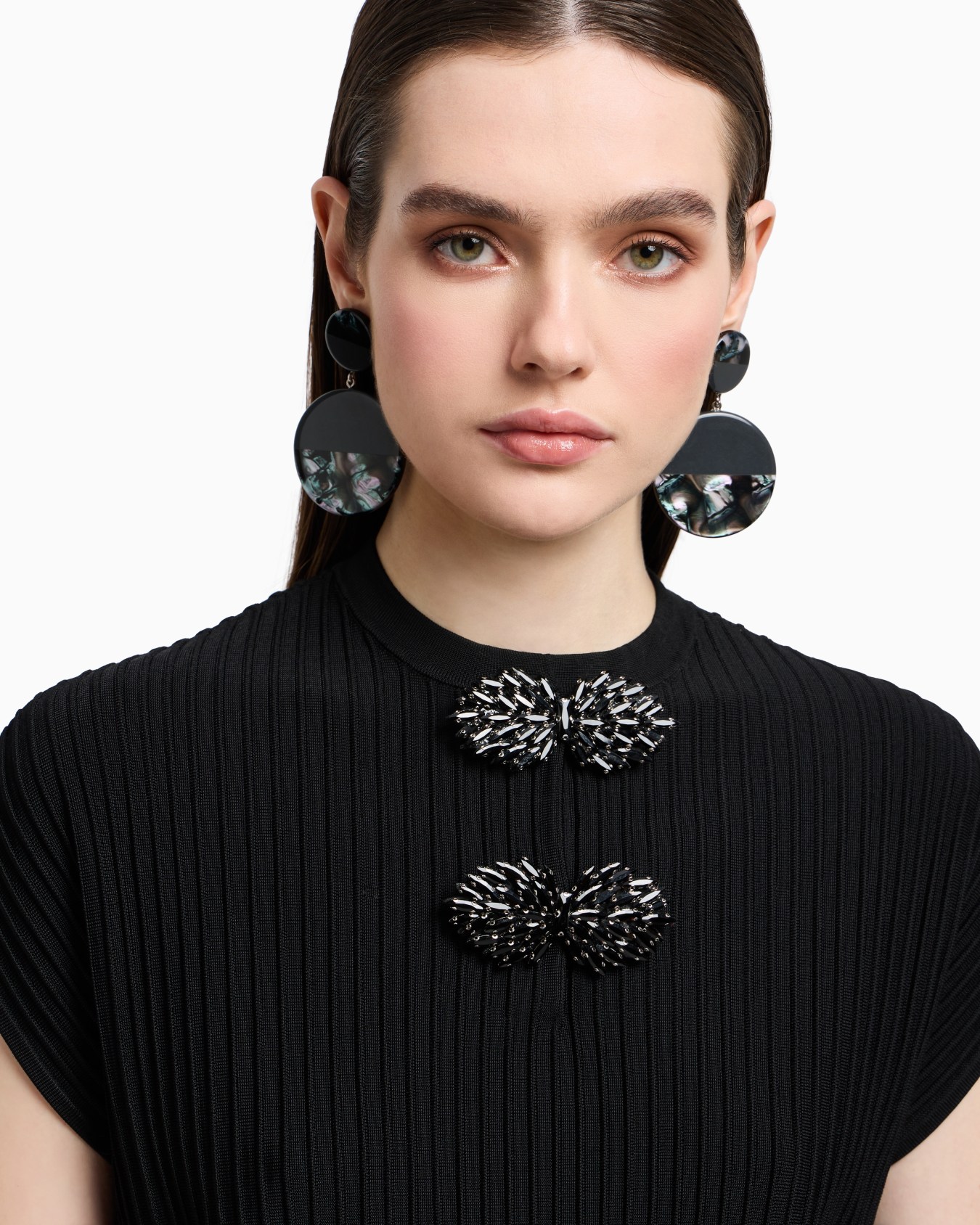 Ottoman long dress with jewel details Slide 4