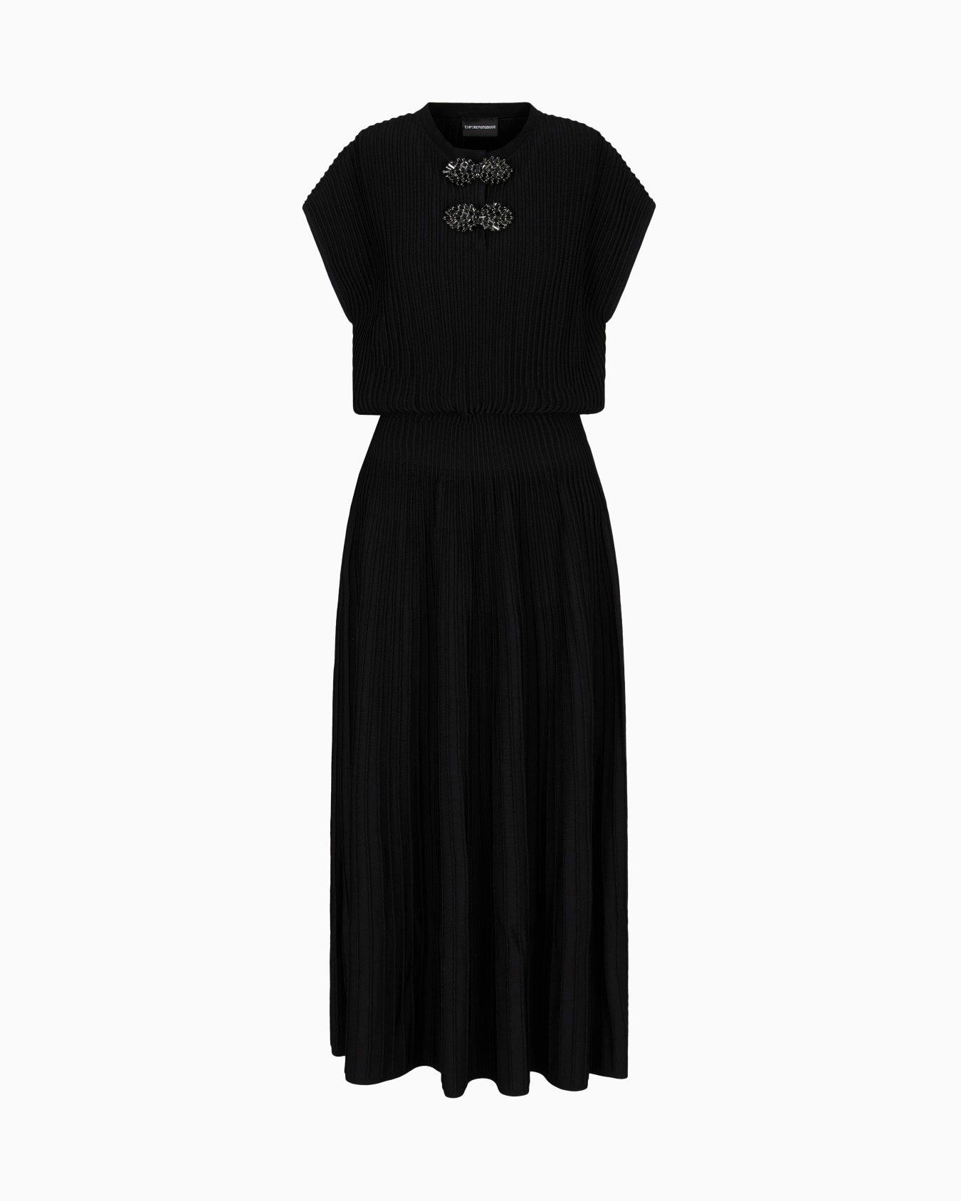 Ottoman long dress with jewel details Slide 0