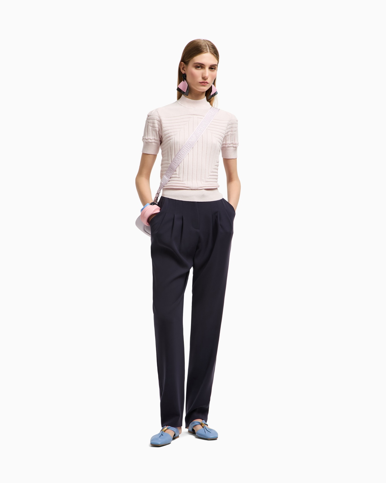 Jumper with ribbed and plain-and-purl knit Slide 1