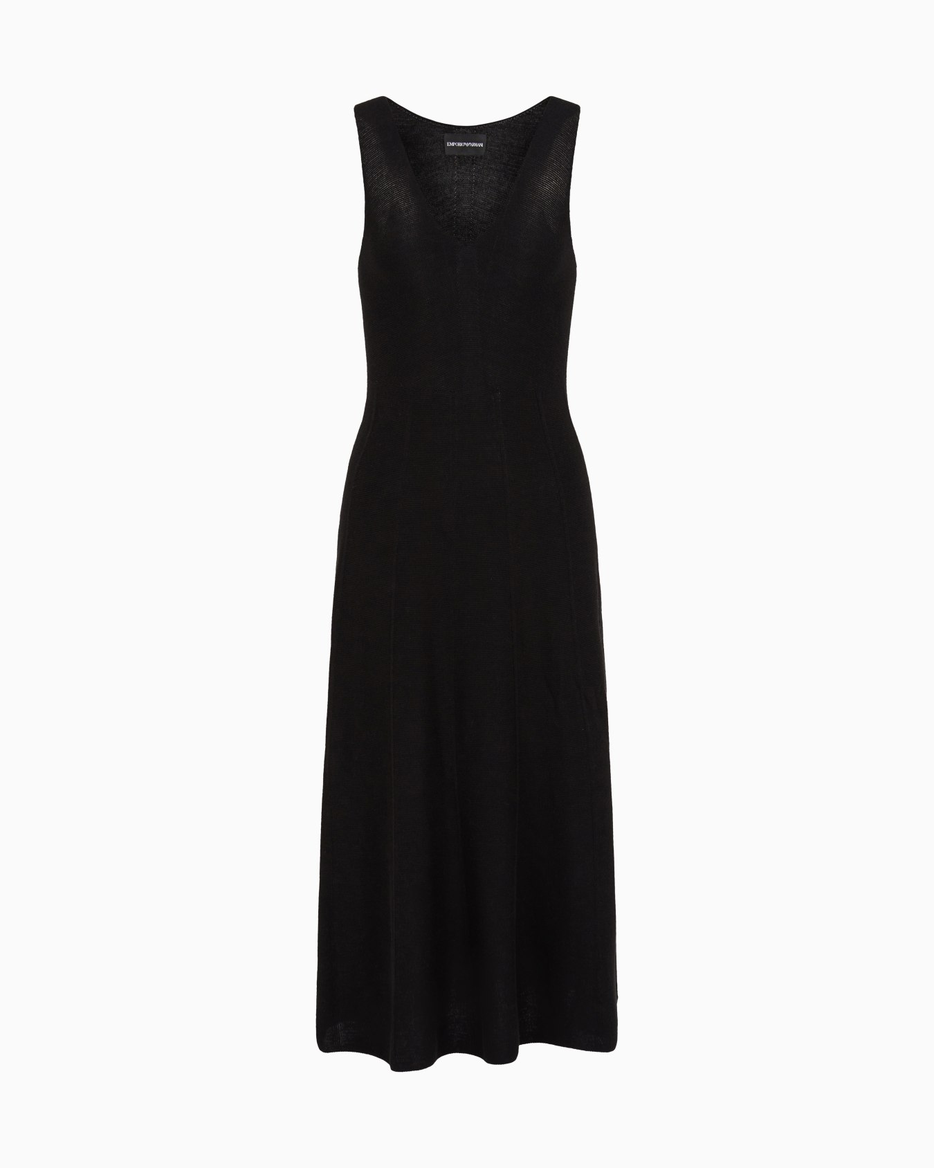Seamless, links-stitch knit long dress  Slide 0