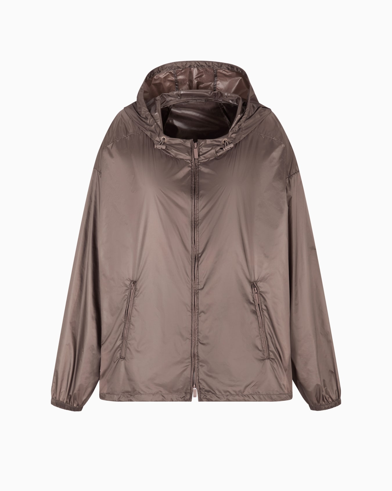 Water-repellent nylon hooded blouson Slide 0