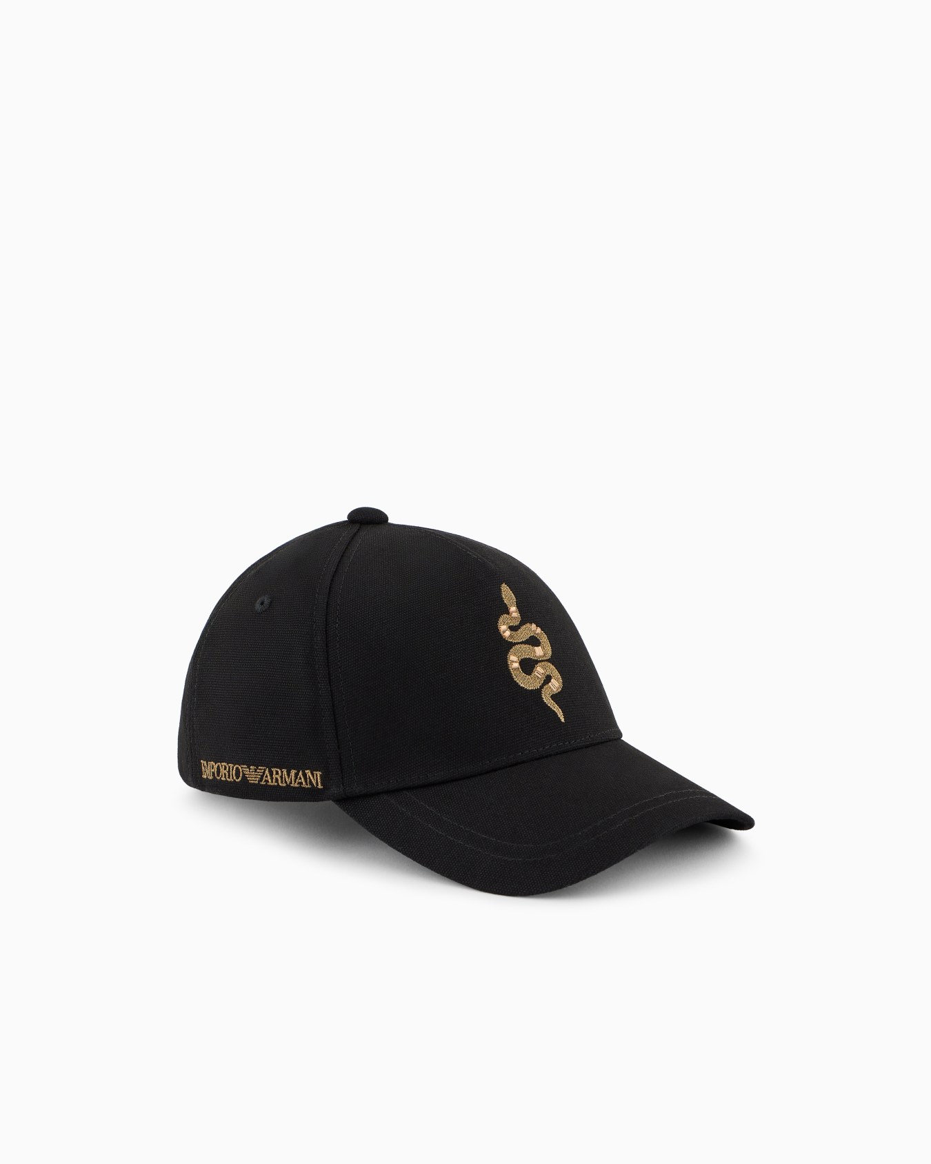 Gorra de béisbol con bordado de serpiente Diapositiva 0