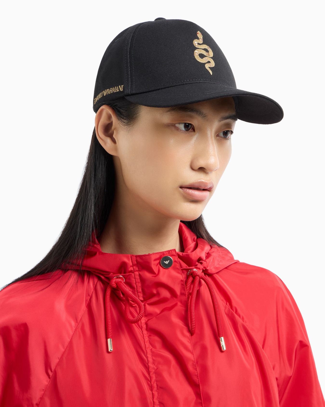 Gorra de béisbol con bordado de serpiente Diapositiva 2