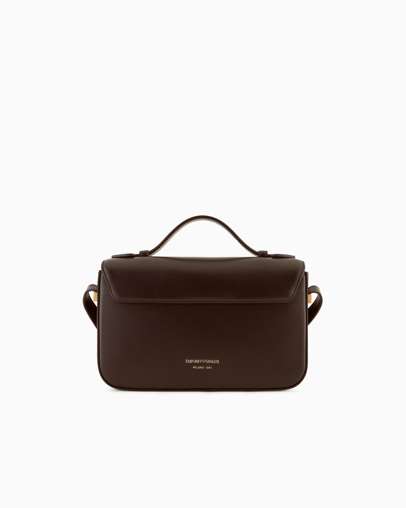 Bolso bandolera de piel lisa con logotipo de águila de metal Diapositiva 2