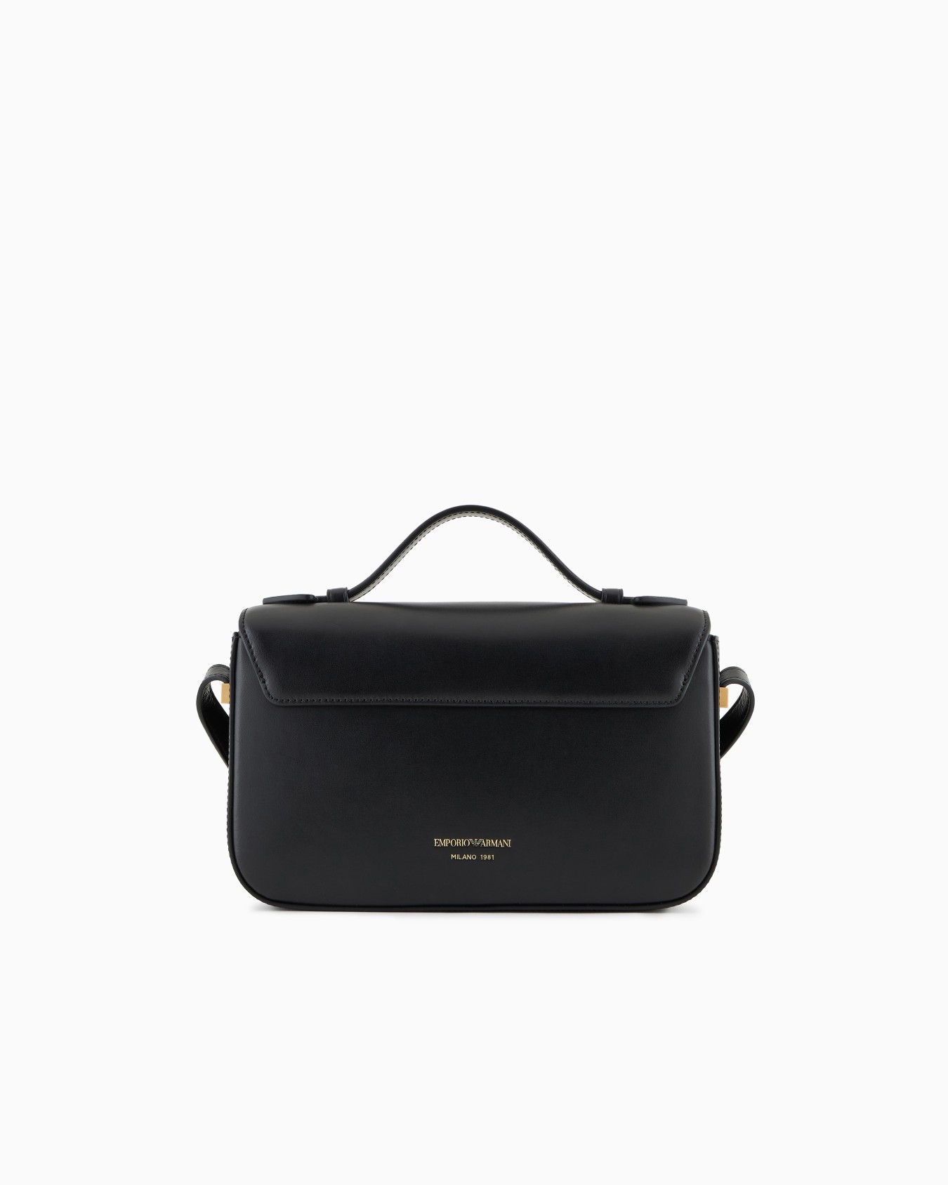 Bolso bandolera de piel lisa con logotipo de águila de metal Diapositiva 2