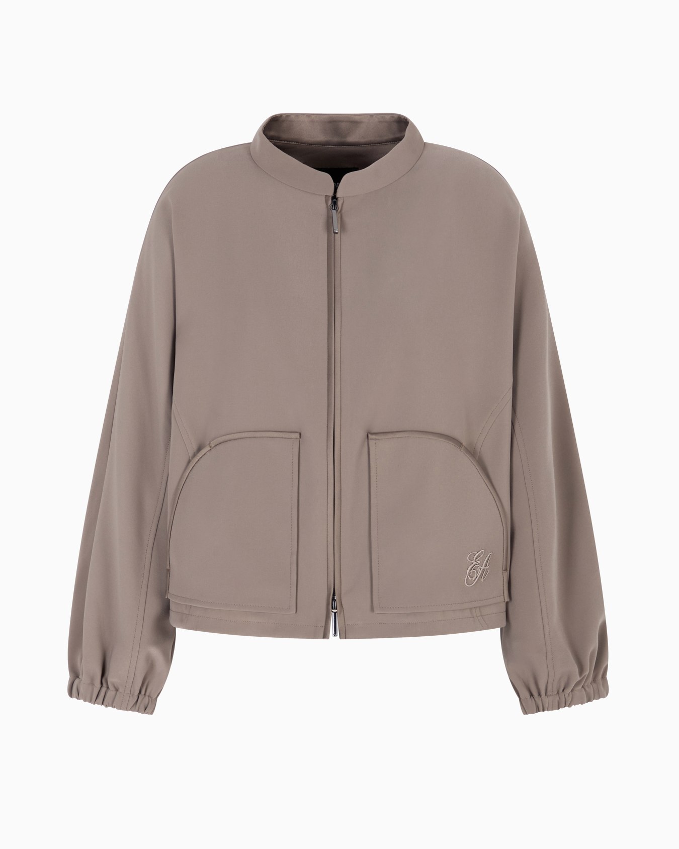 Technical cady blouson with logo embroidery Slide 0