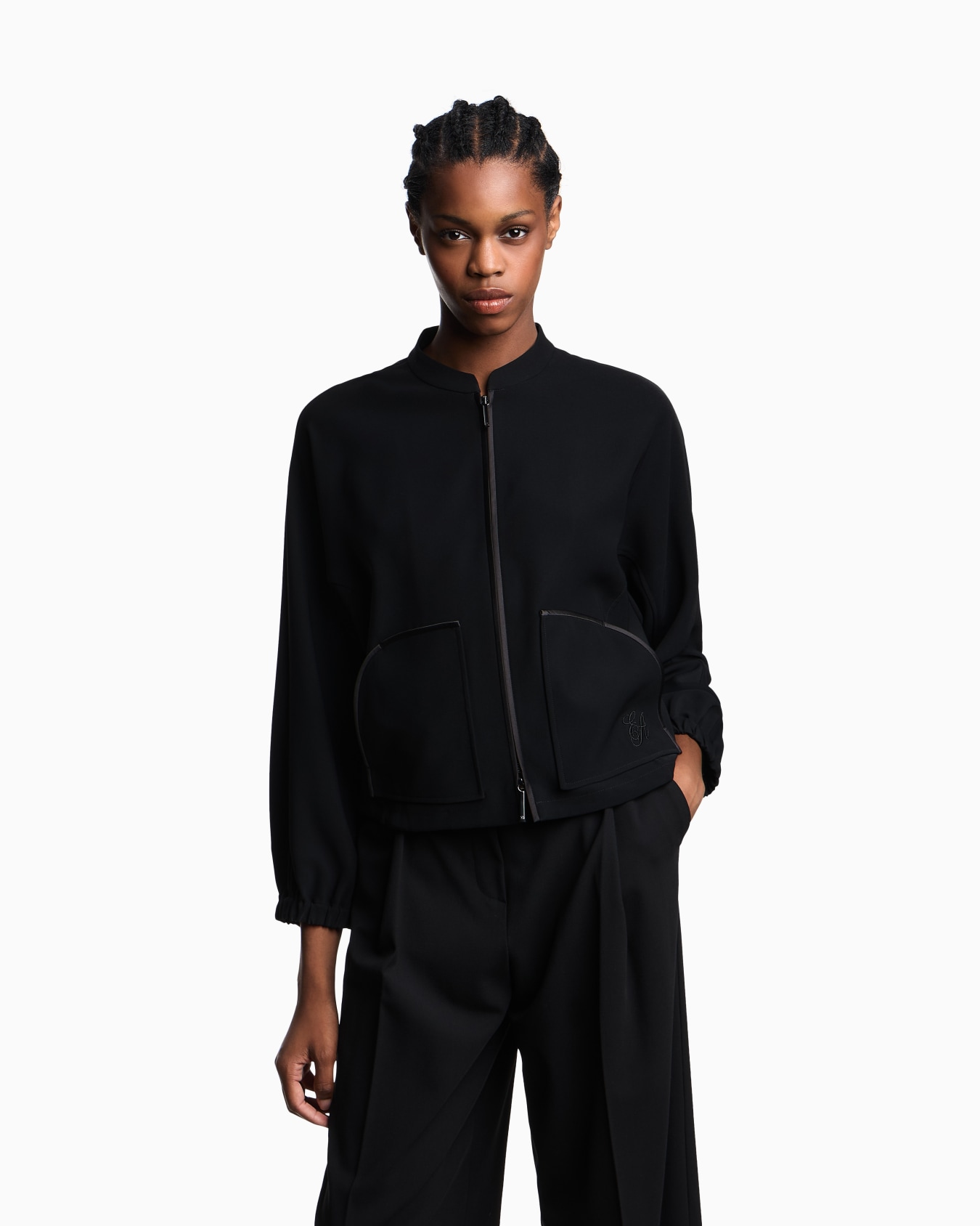 Blouson en cady technique avec broderie logo Diapositive 4