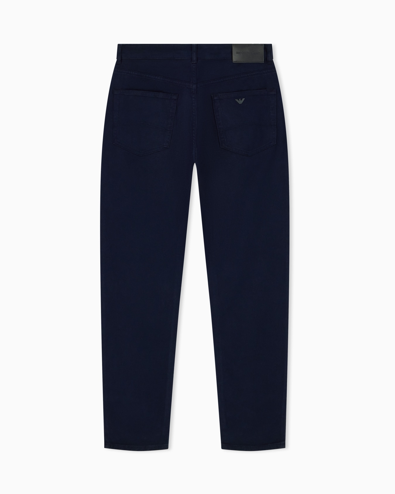 Slim-fit five-pocket drill pants with an embroidered logo 슬라이드 2