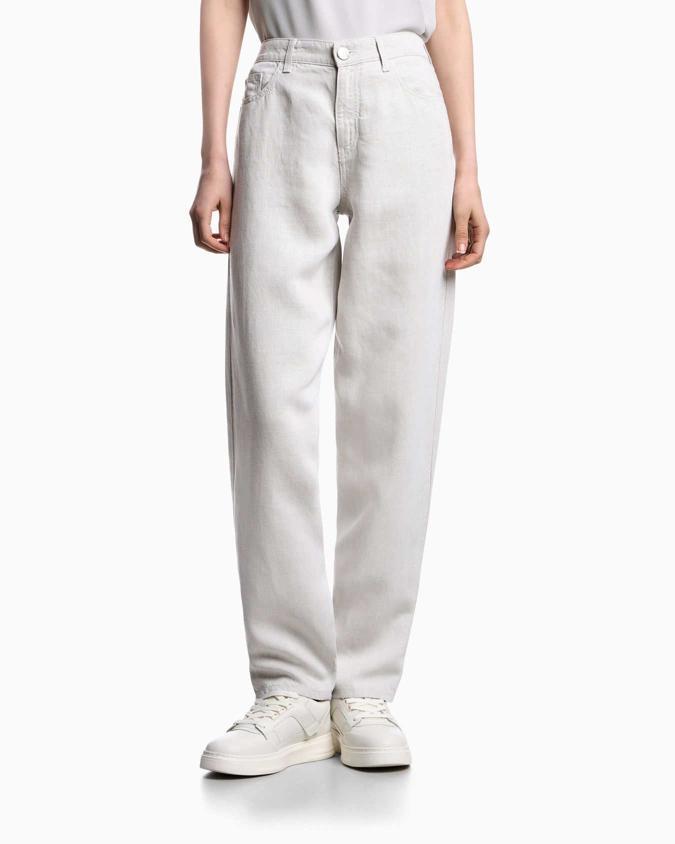 J90 carrot-fit jeans in a Lyocell and linen blend denim ASV Slide 3