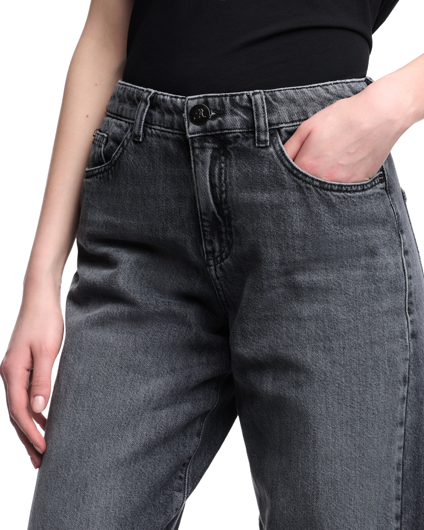 Jeans J90 regular fit in denim misto lyocell used look Slide 4