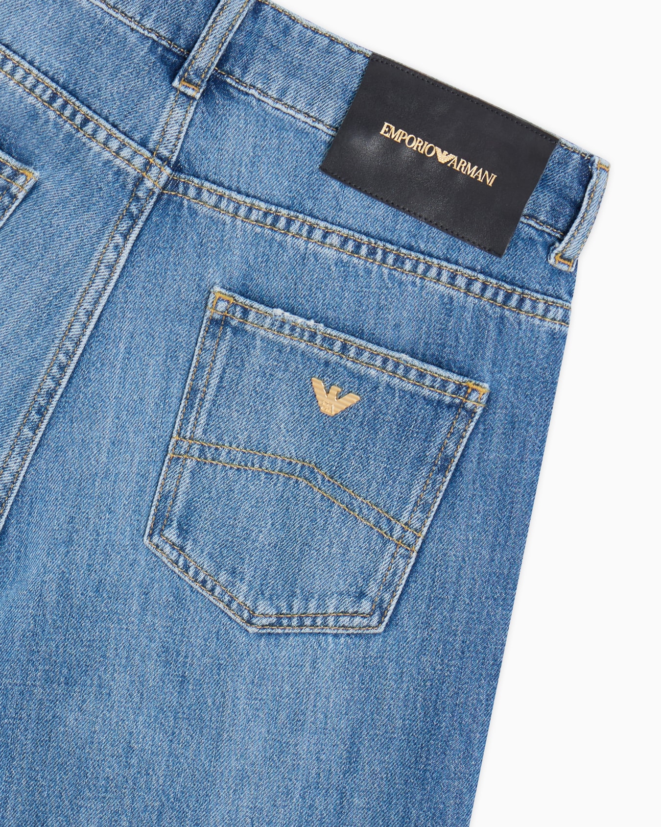 J9D mid-rise jeans with flared hem in denim Slide 5