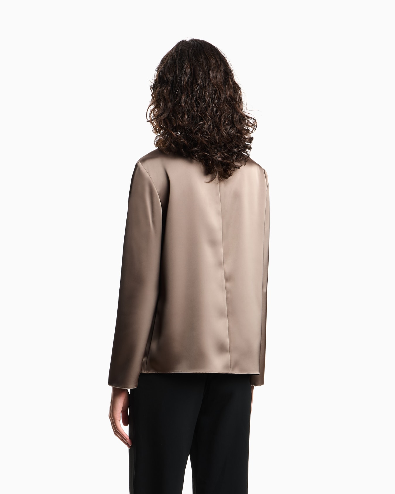 Blouse with satin flower detail Slide 2