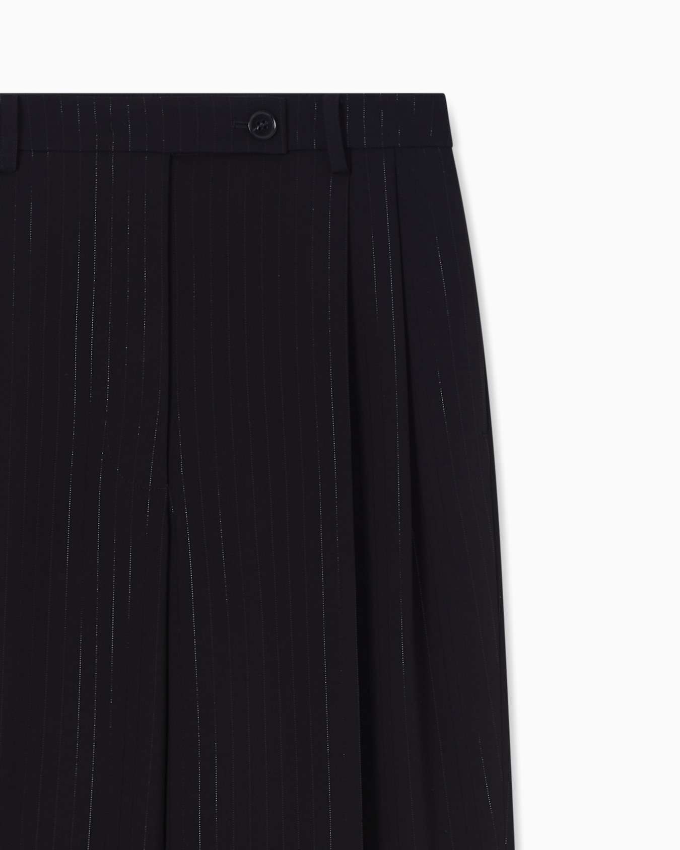 Lurex trousers with pinstriped pleats Slide 4