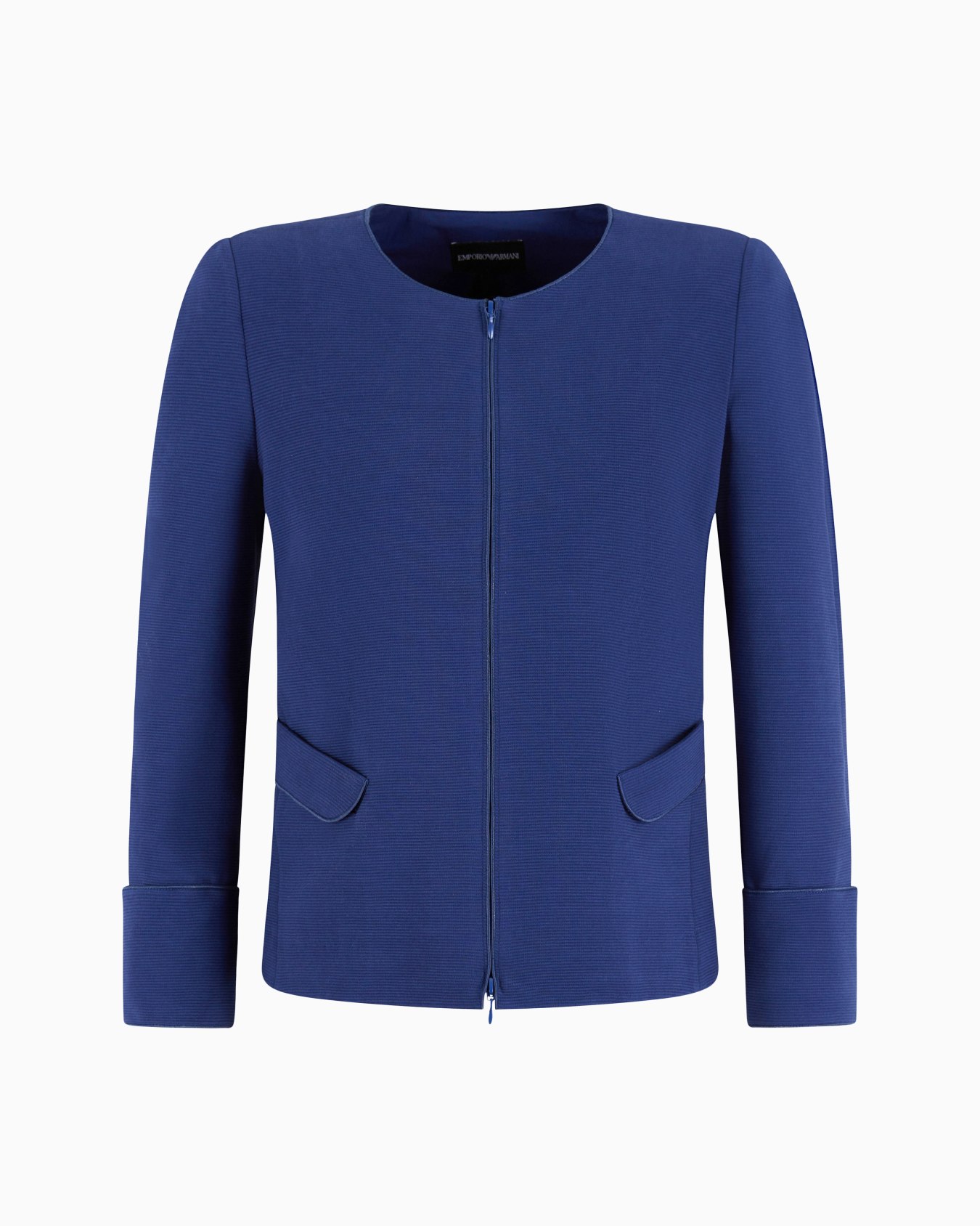 Ottoman jersey zip-up jacket Slide 0