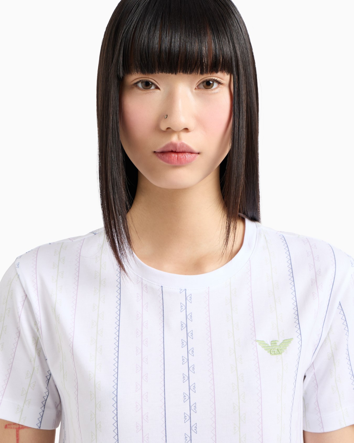 T-shirt con stampa all over in jersey stretch ASV Slide 4
