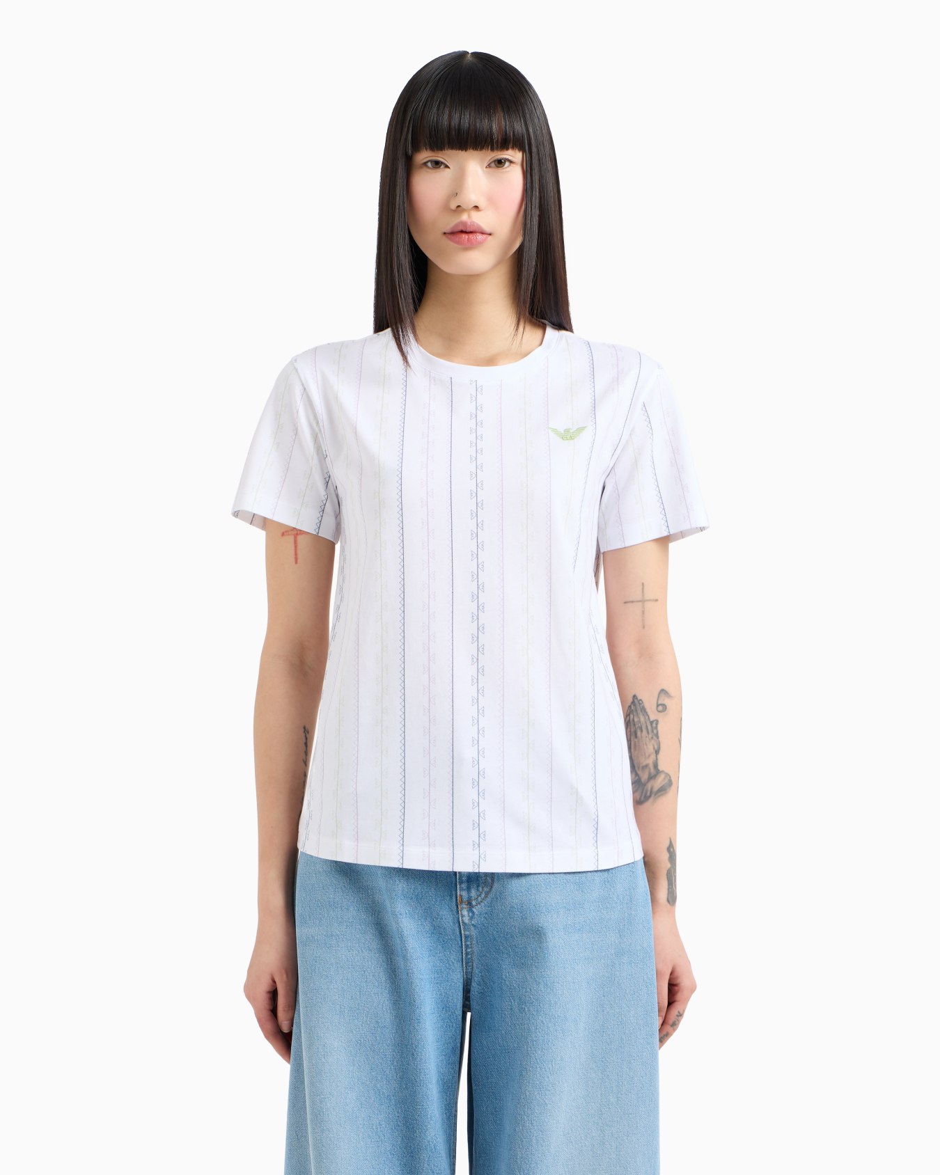 T-shirt con stampa all over in jersey stretch ASV Slide 3