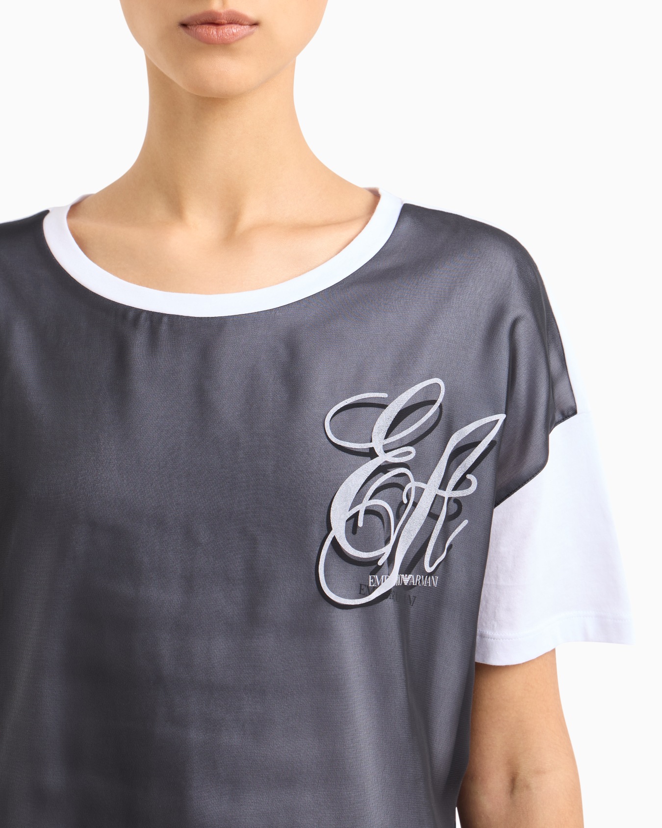 ASV Jersey T-shirt with chiffon insert and EA logo Slide 4