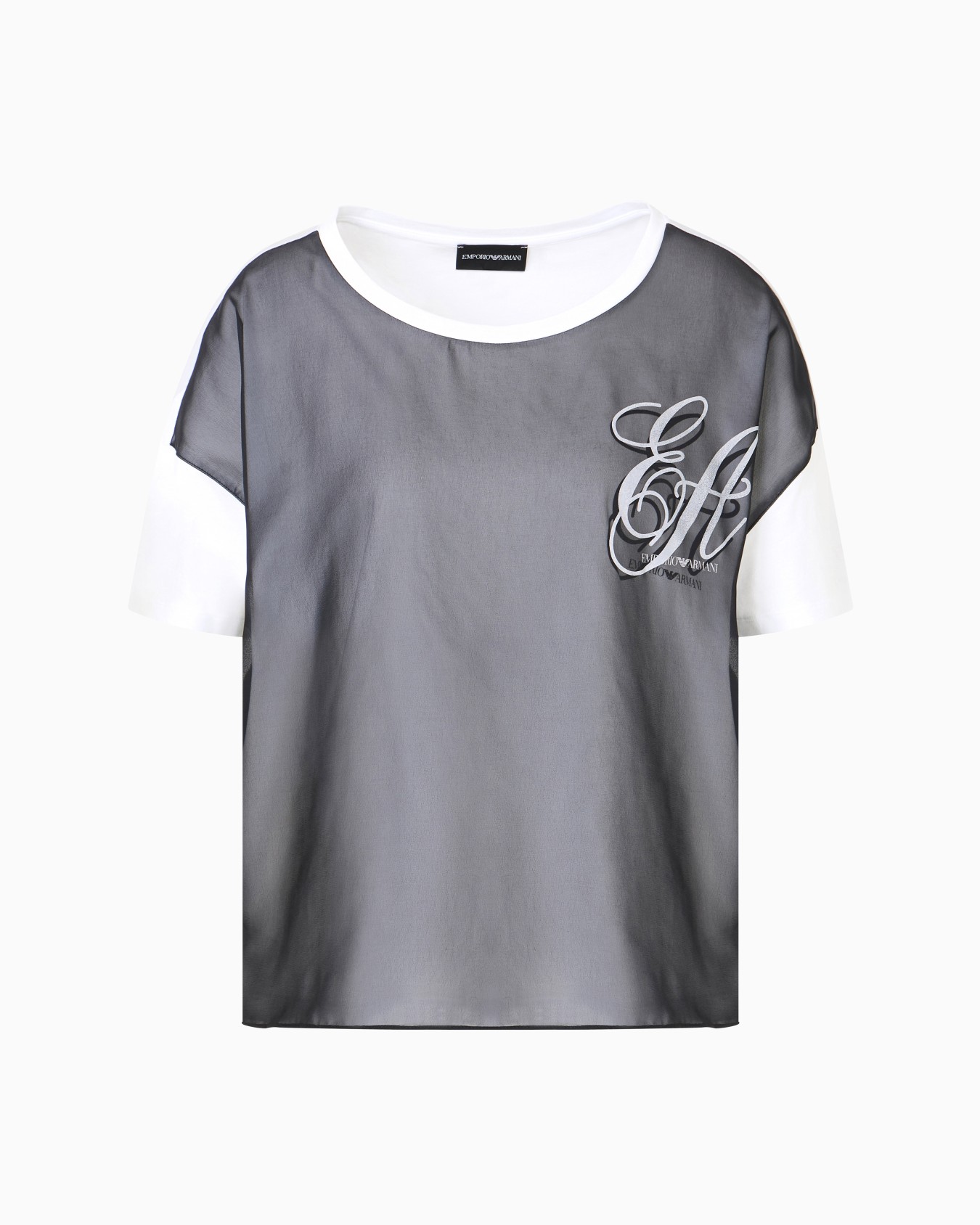 ASV Jersey T-shirt with chiffon insert and EA logo Slide 0
