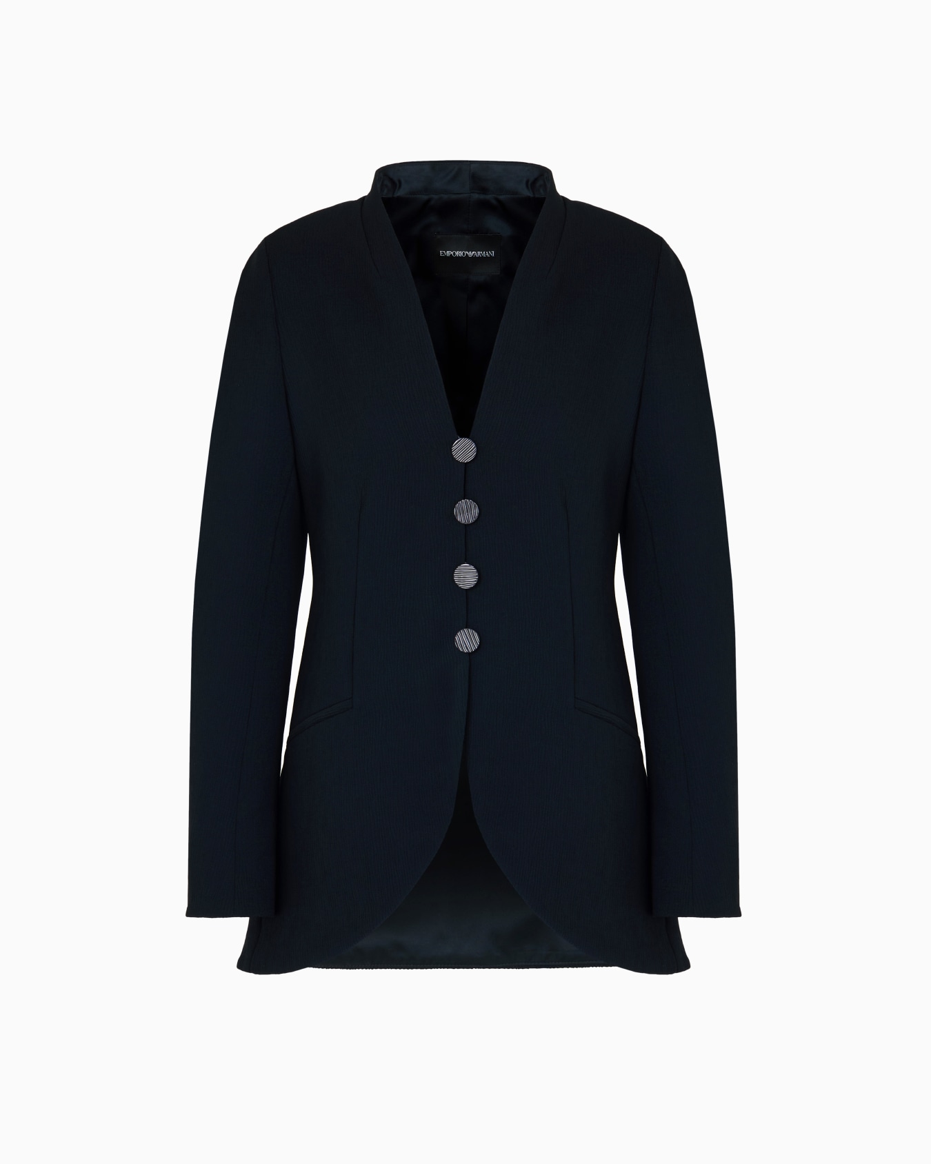 Crêpe-effect cady blazer Slide 0