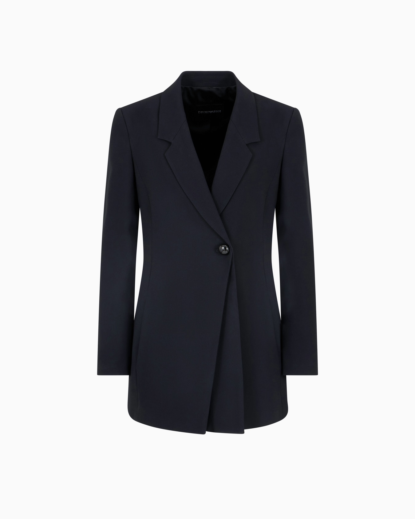 Single-breasted blazer in envers satin Slide 0