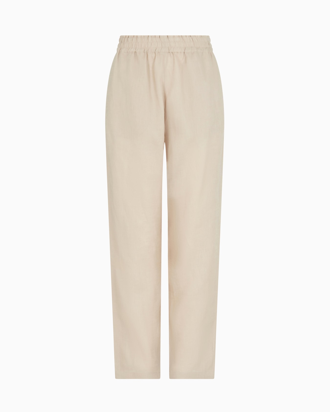 Pantalon à taille élastique en pur lin Diapositive 0