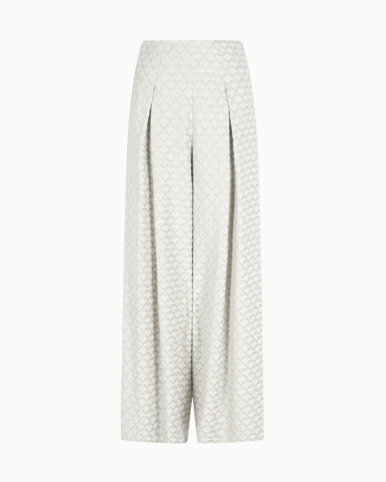 Pantaloni con pighe motivo chevron Slide 0