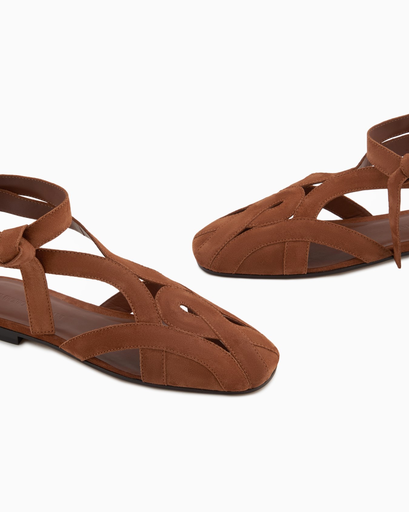 Icon suede sandals with cut-out and strap Slide 4