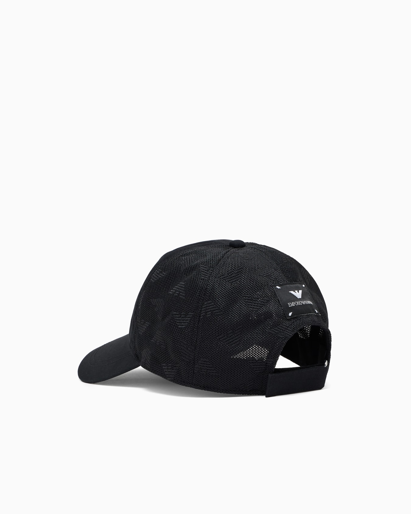 Baseball cap with mesh back with all-over eagle embroidery Slide 1